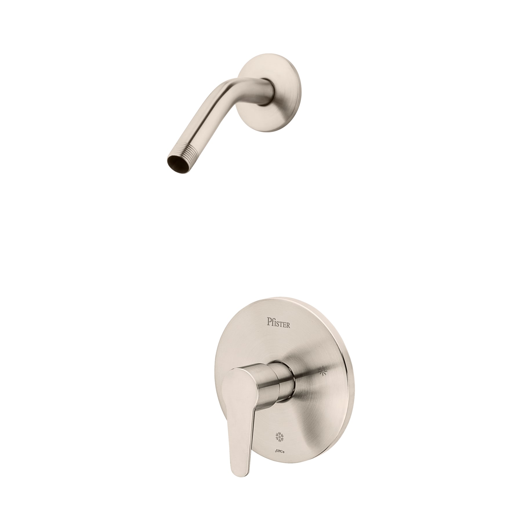 Pfister R89-060K Pfirst Modern Brushed Nickel 1-handle Sold separately Shower Faucet