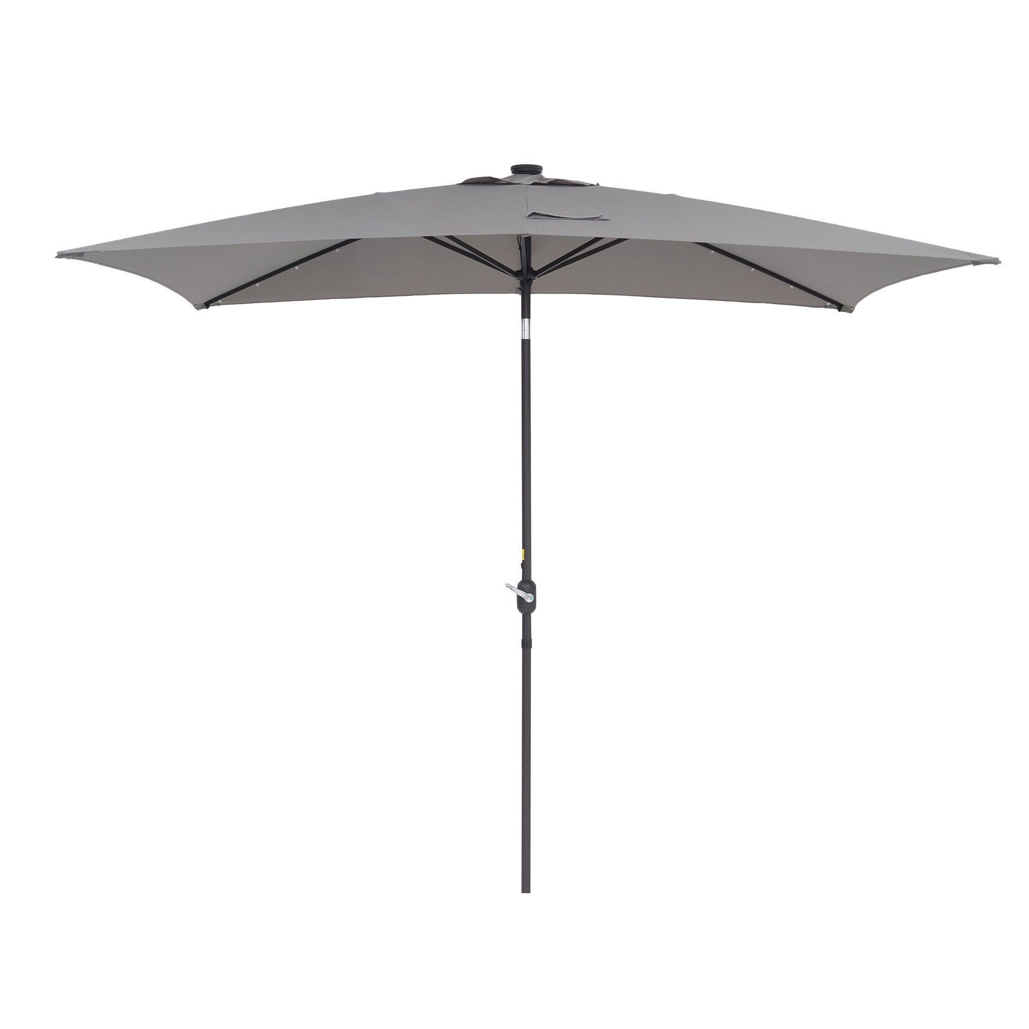 Forclover ALSM-320GED 10-ft Steel Market Patio Umbrella with Lights