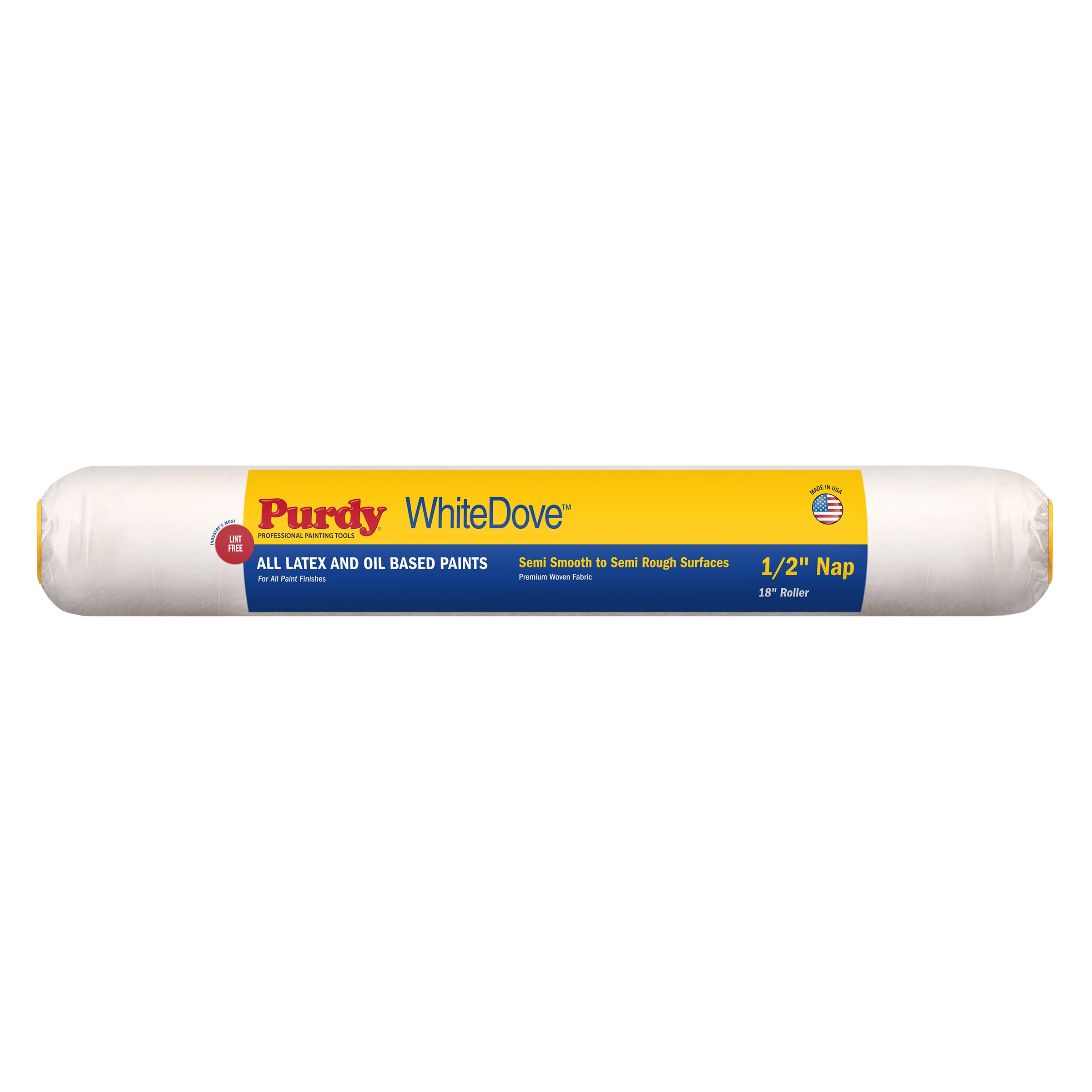 18-in x 1/2-in Nap WhiteDove Standard Woven Paint Roller Cover