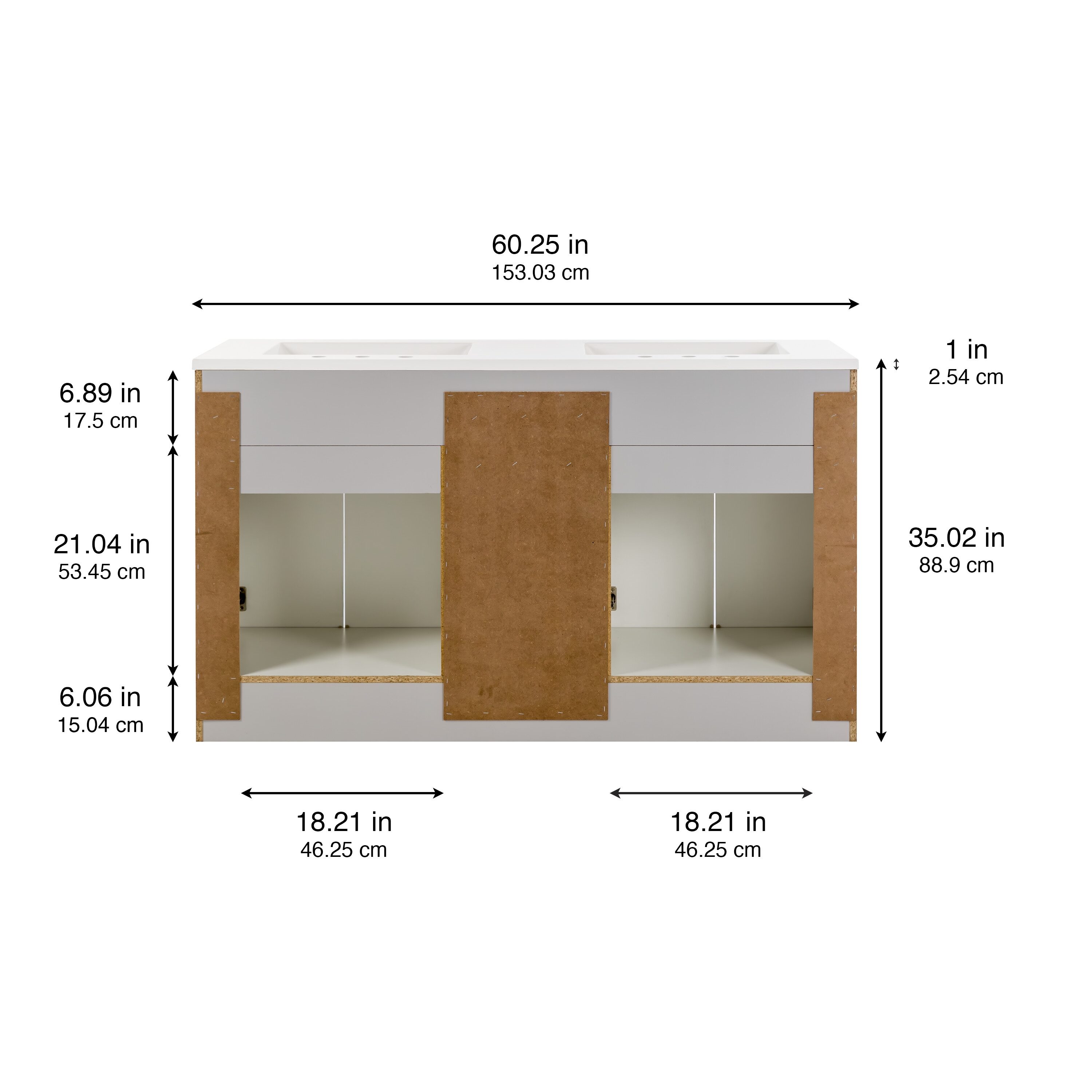 Diamond NOW PU60P2-PG Bath-Vanity-Combo - View #14