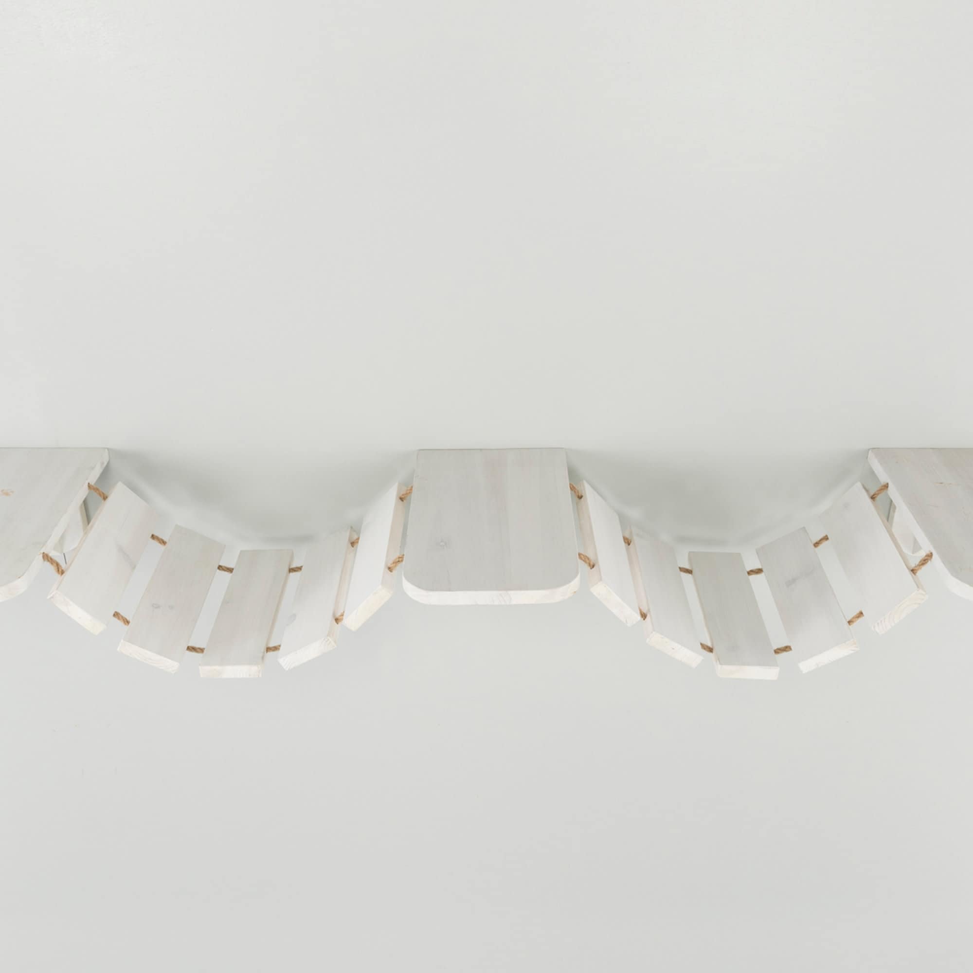 White Wall Mounted Cat Bridge with Sisal Steps
