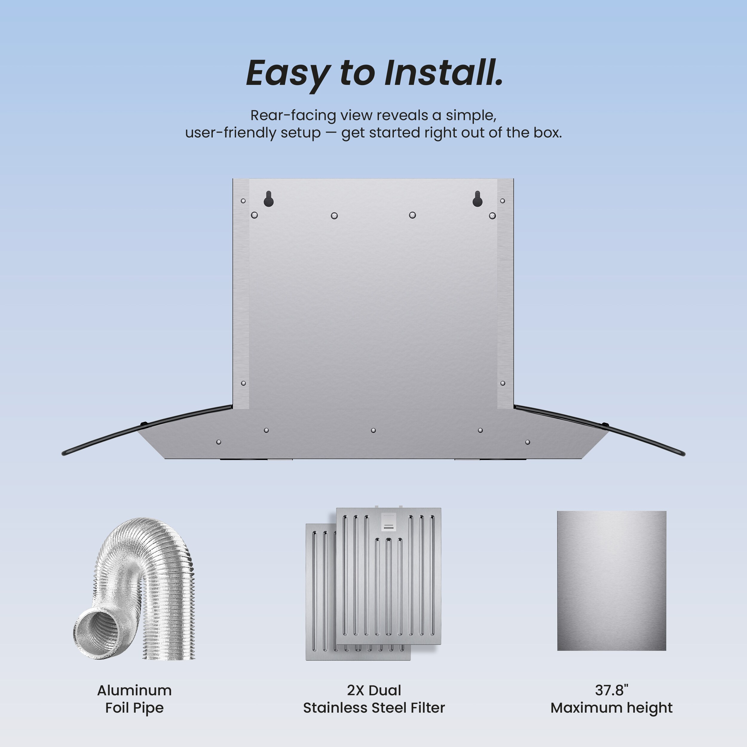 VIKIO VIKRP36-30B Wall-Mounted-Range-Hoods - View #6