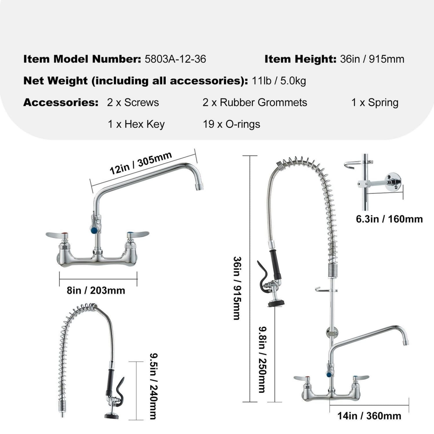 OGETFUUR L5ZQYA609KKF03 Kitchen-Faucets - View #2