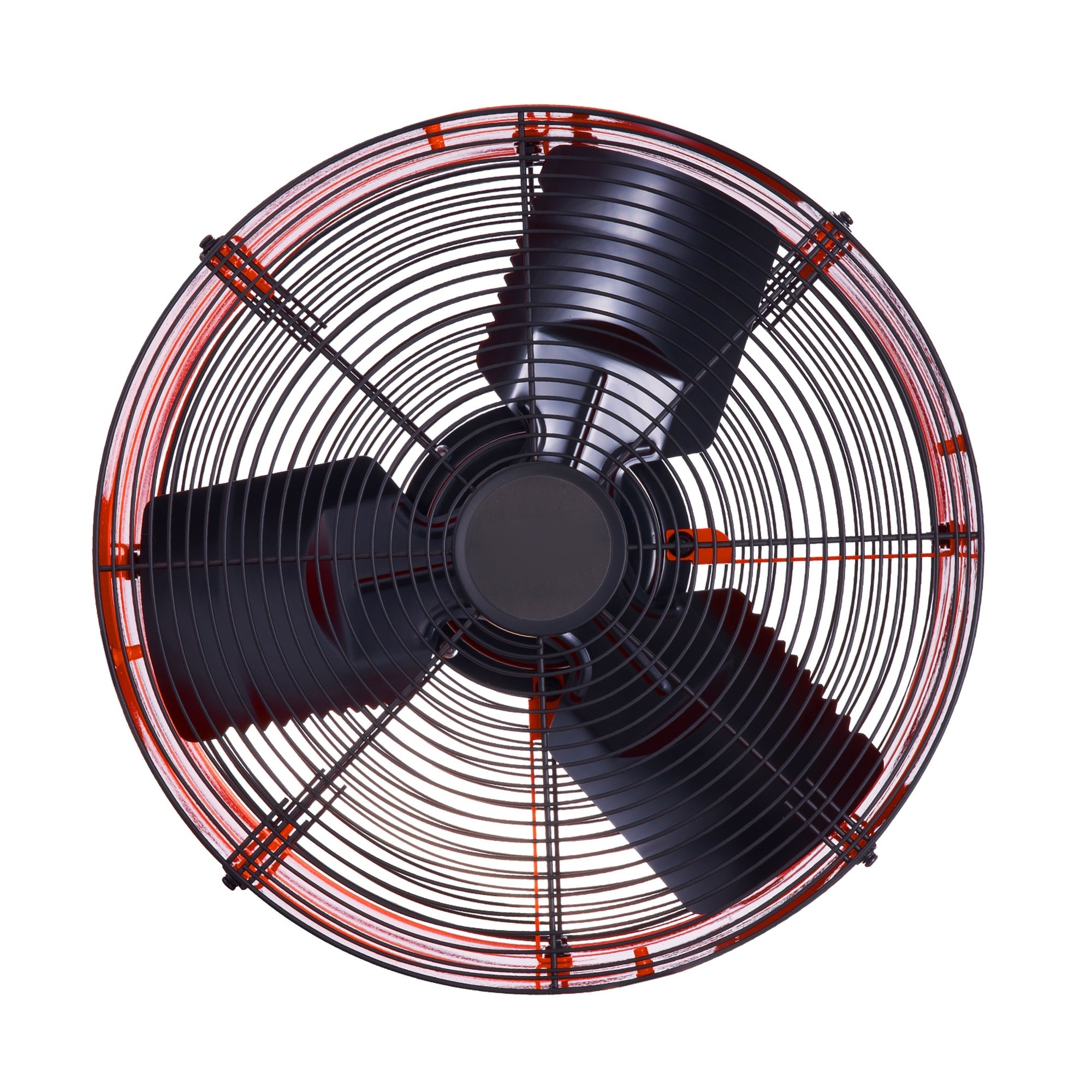 Boyel Living 16 in Gable Mount Attic Exhaust Fan with Thermostat and 2940 CFM - Orange