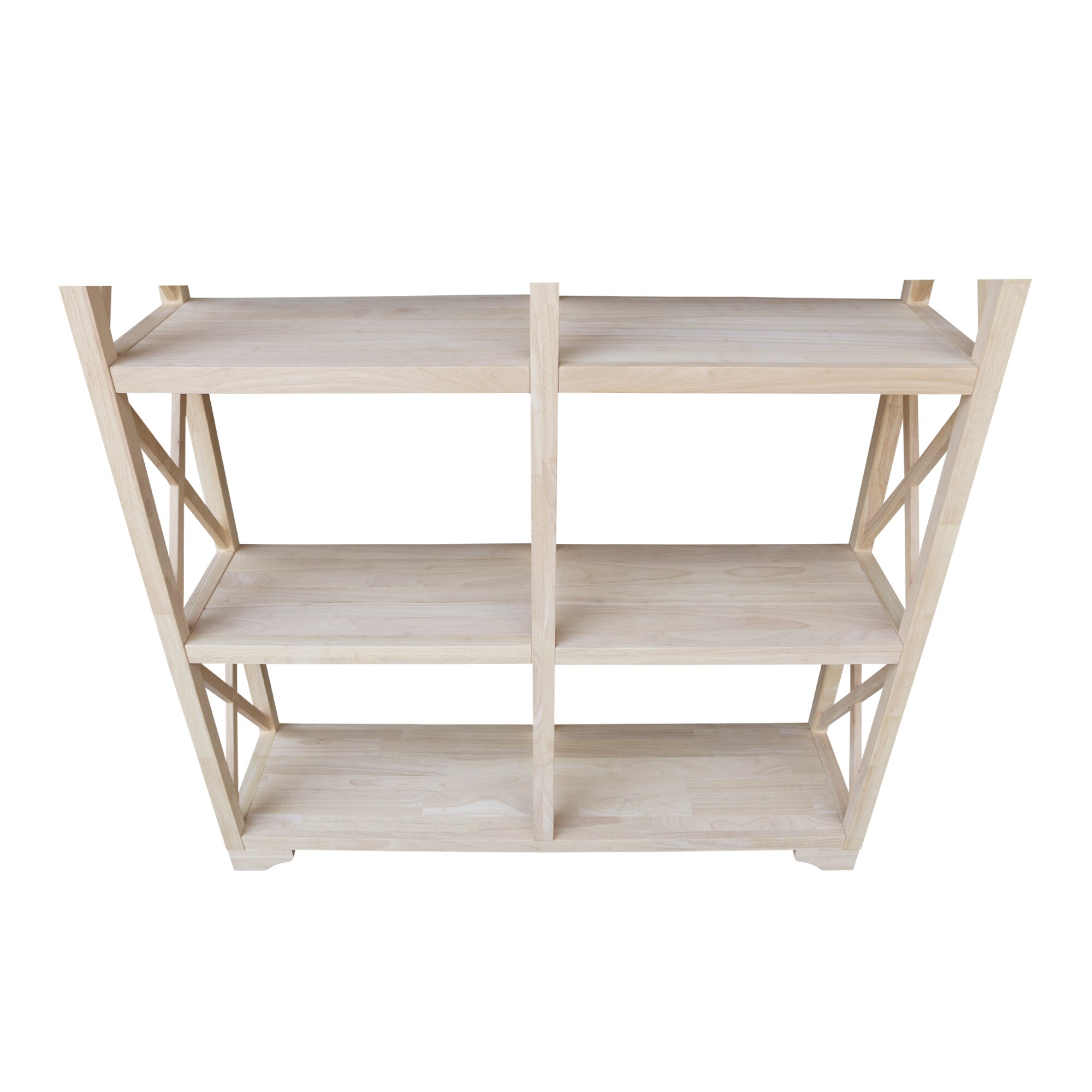 Eco-Friendly Solid Parawood Room Divider in Natural Finish