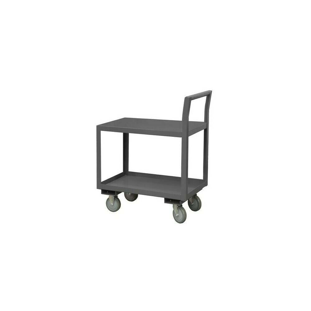 Durham Manufacturing DMFG982 Durham LDO-1830-2-95 Low Deck Service Truck with 2 Shelves, Gray- 30 x 18 x 37.5 in.