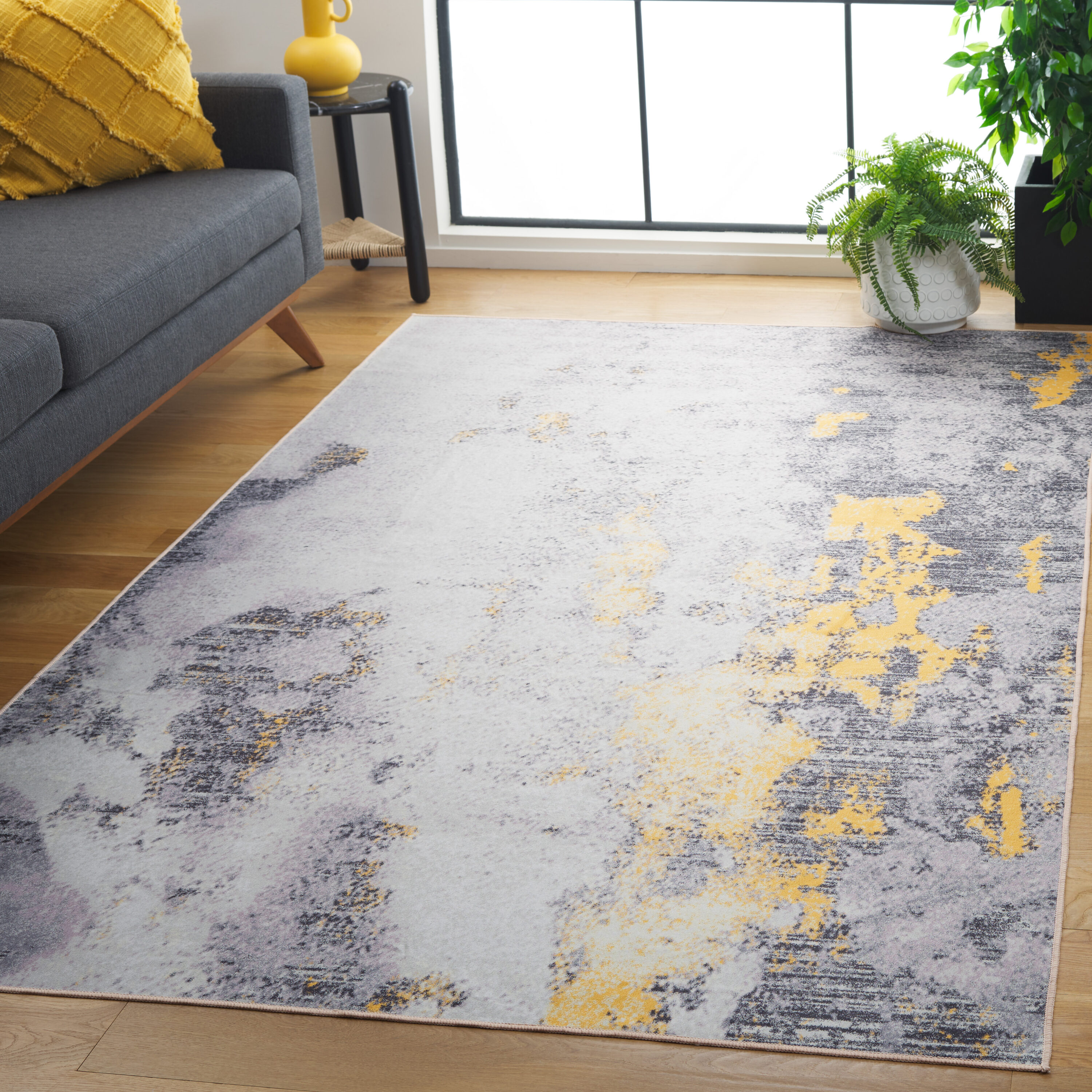 Malibu 803F Grey Gold 5ft x 8ft Contemporary Rug