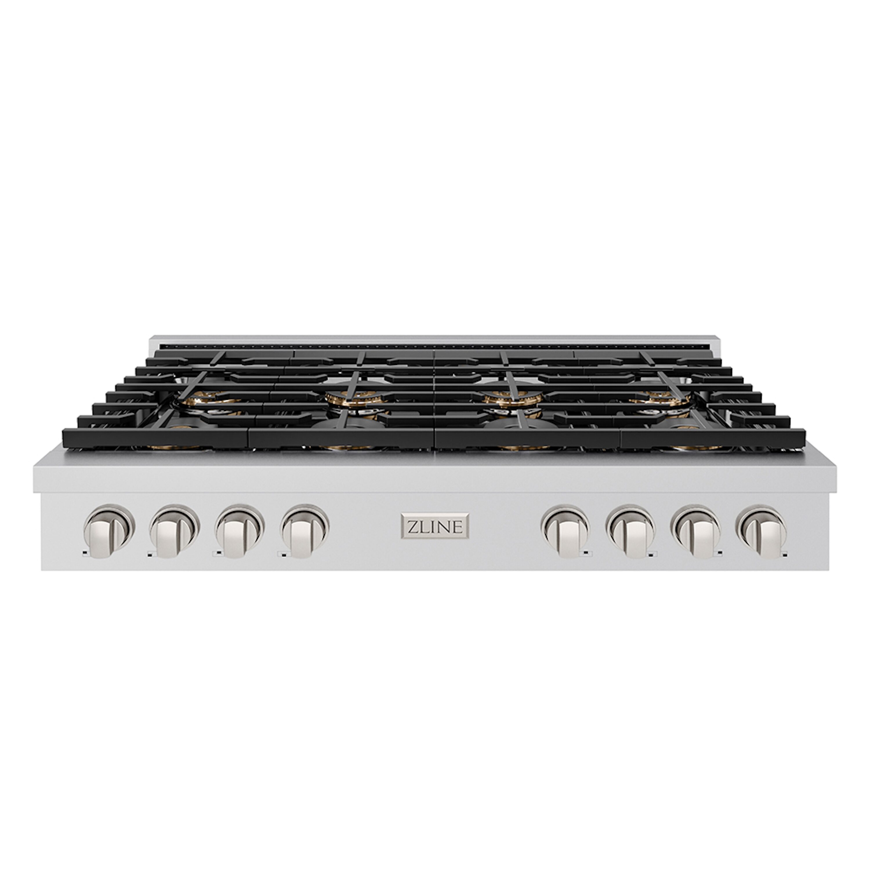 ZLINE KITCHEN & BATH PSRT48 Paramount 48-in 8 burners Stainless steel Gas Cooktop (Griddle Included)