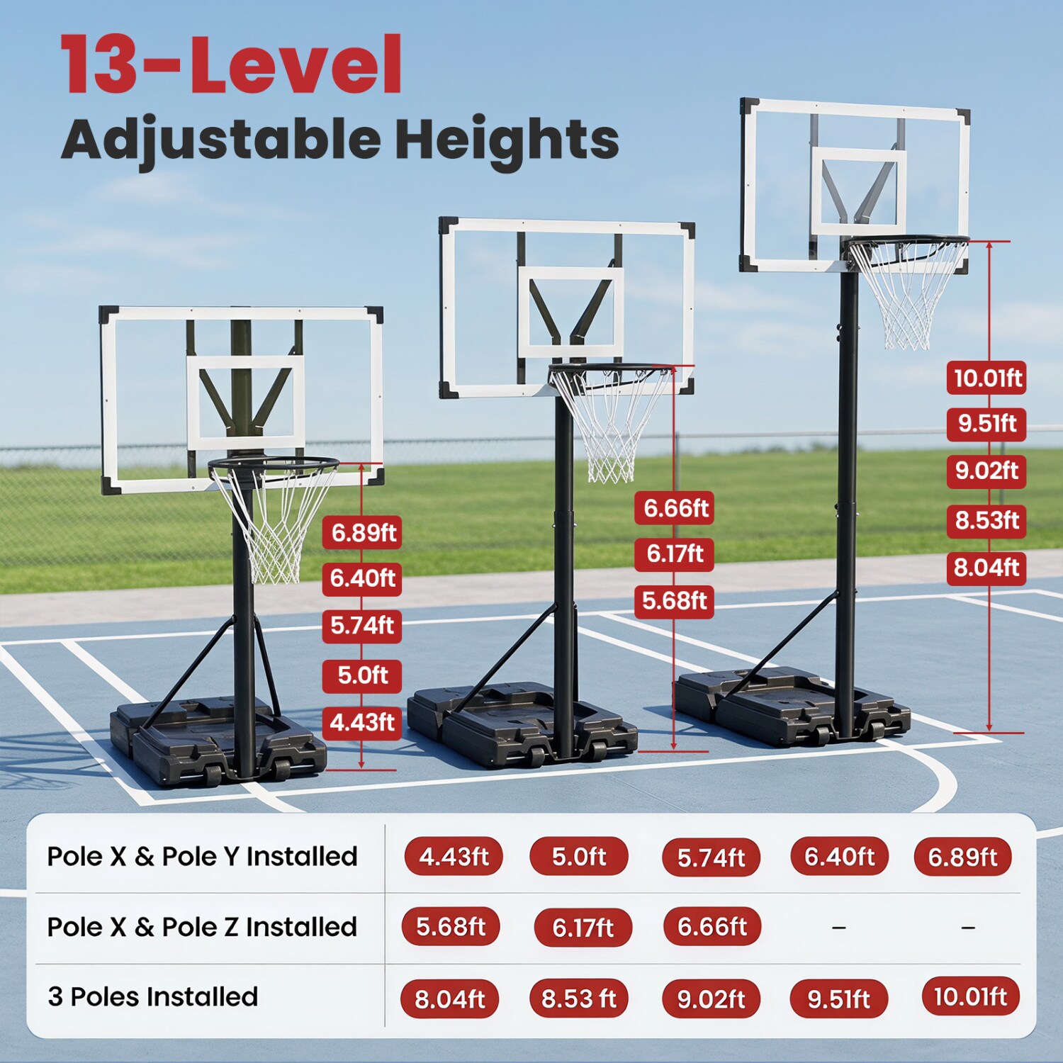 Slickblue D-CO-18583PS Basketball-System - View #3