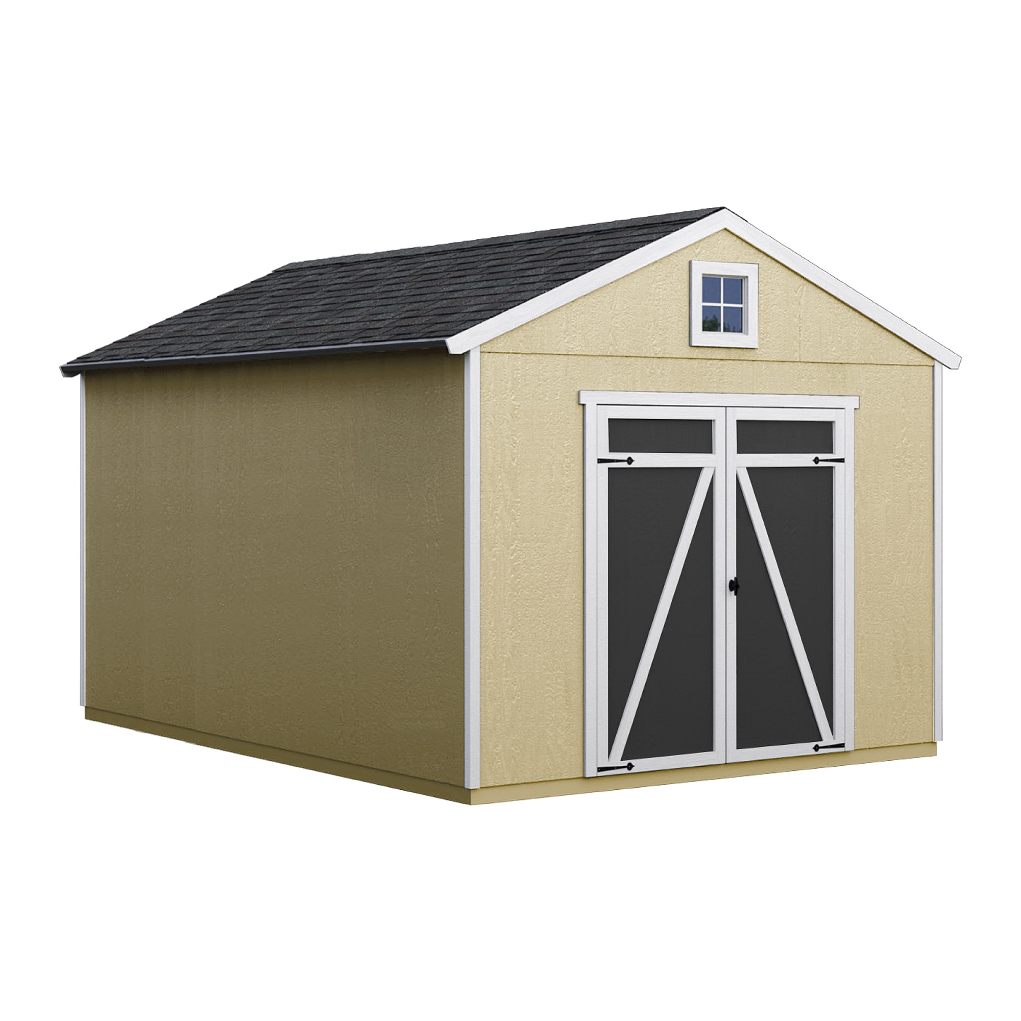 Heartland 191404 Statesman 10-ft x 16-ft Gable Style Wood Outdoor Storage Shed with 1 Windows 1 Doors (Floor Included)