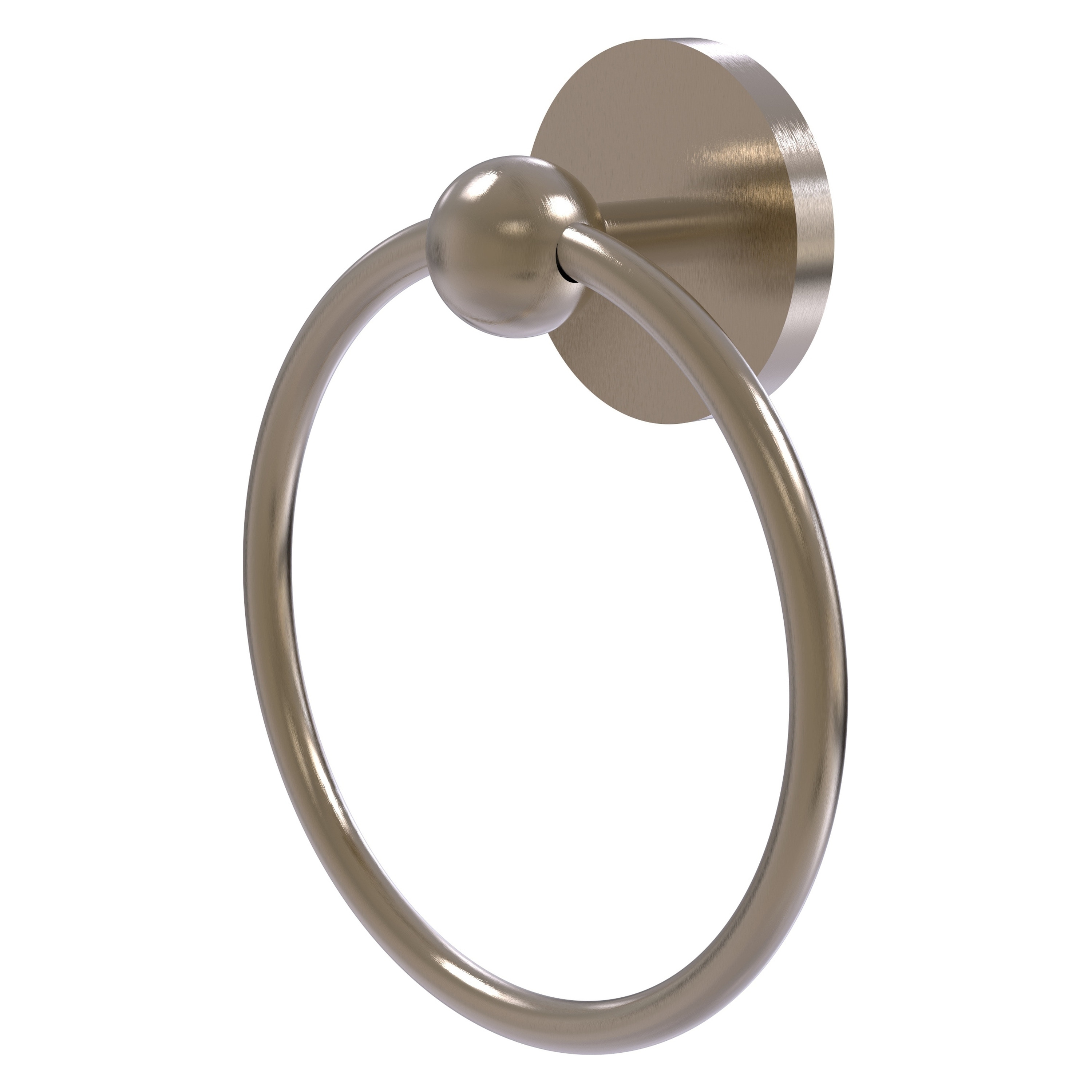 Allied Brass 1016-PEW Skyline Antique Pewter Wall mount Single Towel Ring