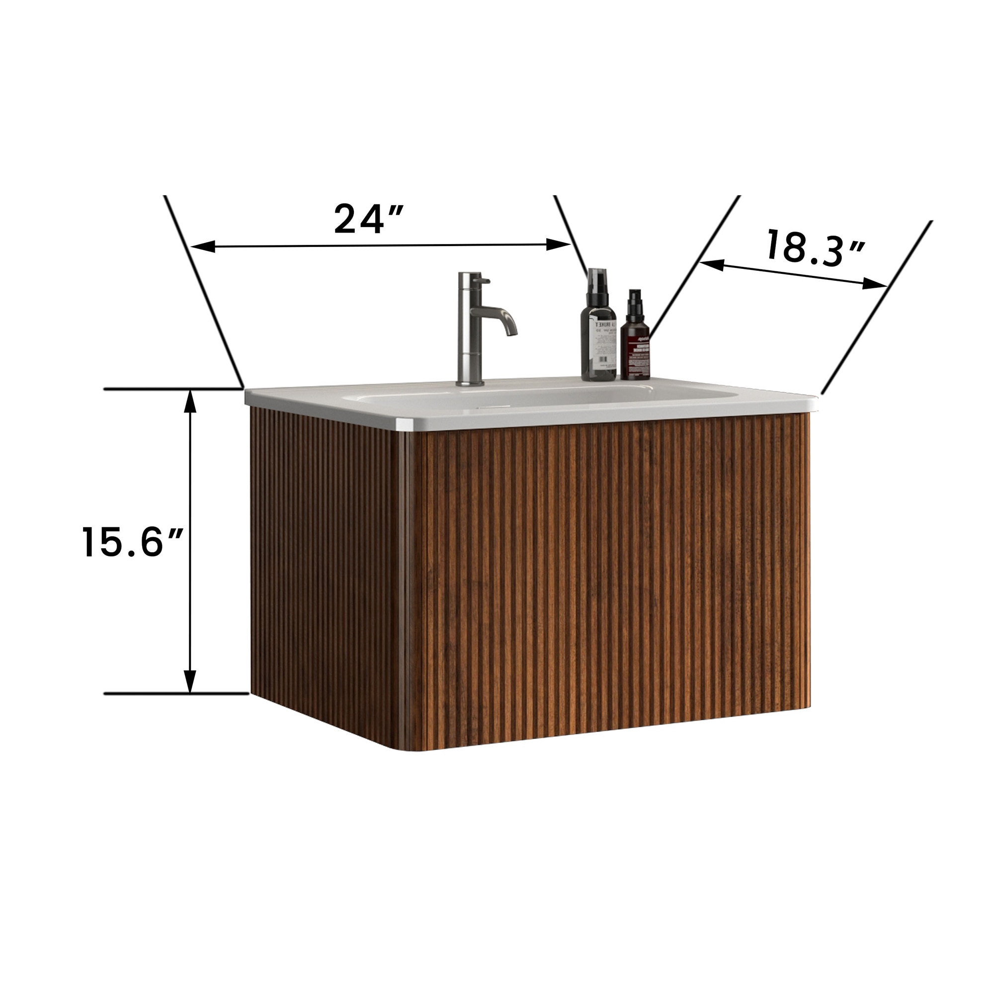 WELLFOR ABH-65BR24 Bath-Vanity-Combo - View #6