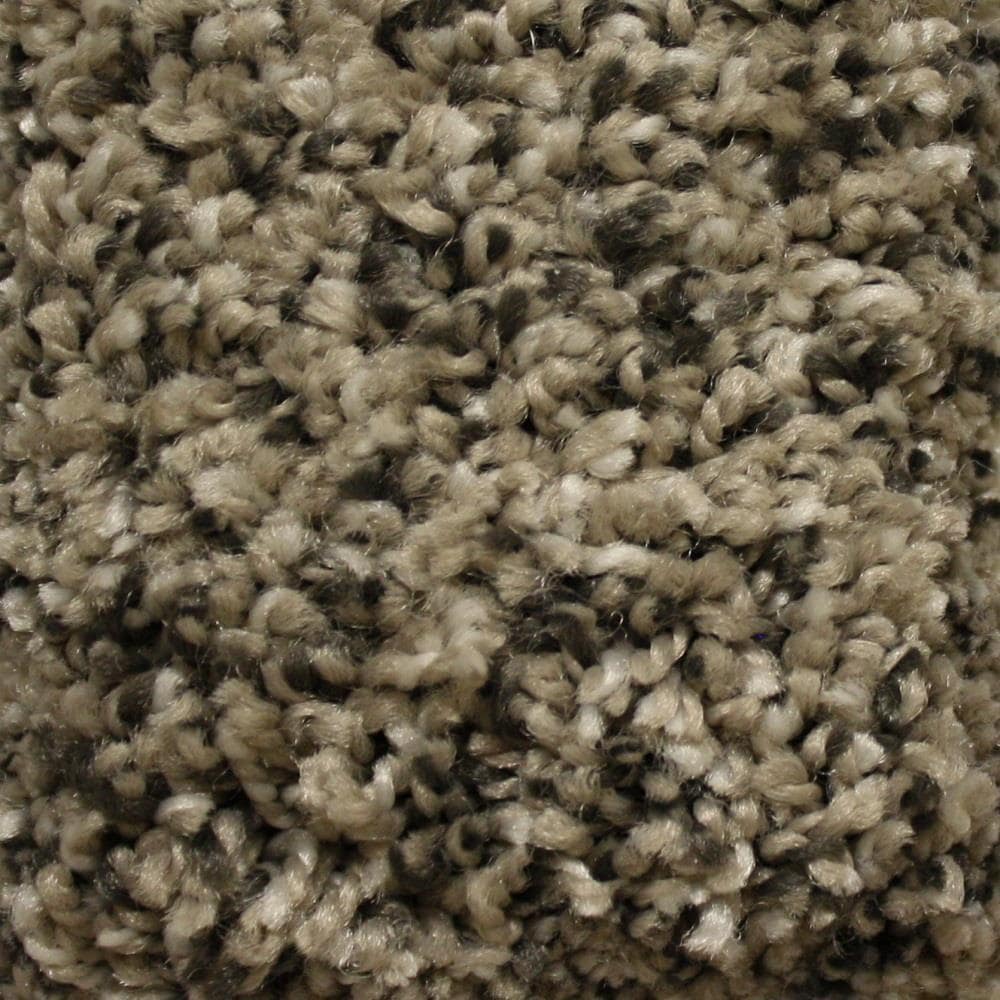 STAINMASTER S7157-718T-S (Sample) Essentials Valmeyer Stoats Nest Multi-Colored 57-oz sq yard Polyester Textured Indoor Carpet