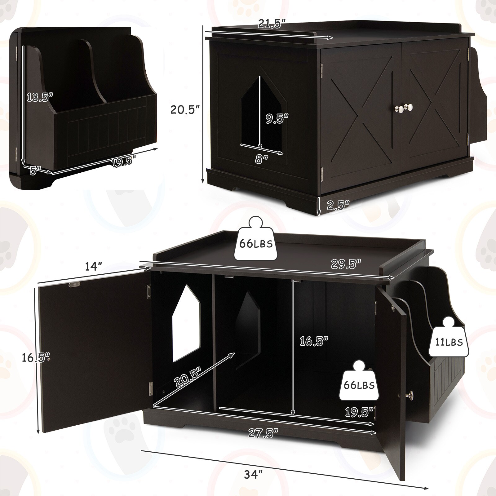 Litter Box Concealment Furniture 2023 - Vet Ranch - We Love Pets