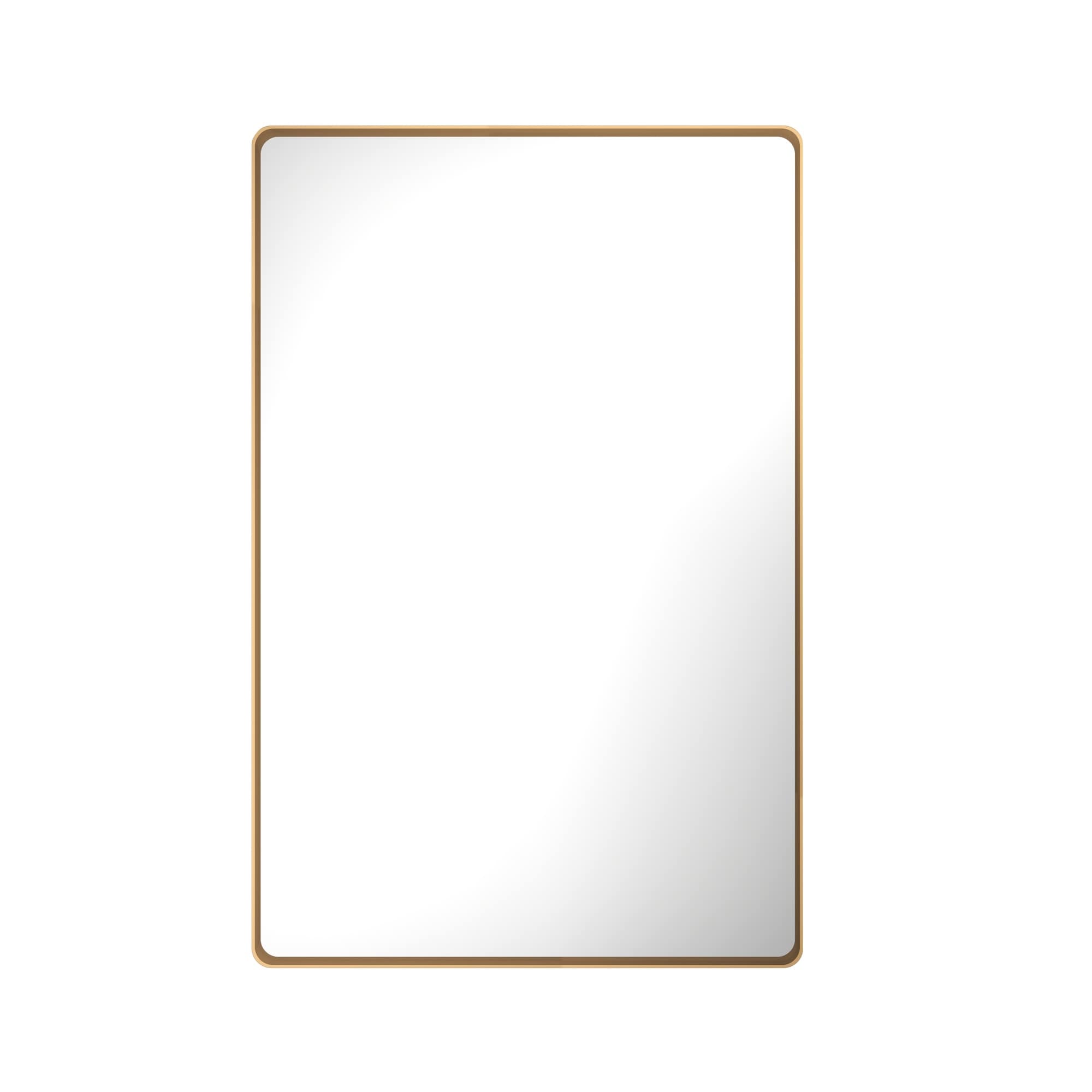 Boyel Living 36 in W x 55 in L Bronze Rectangular Aluminum Framed Wall Bathroom Vanity Mirror