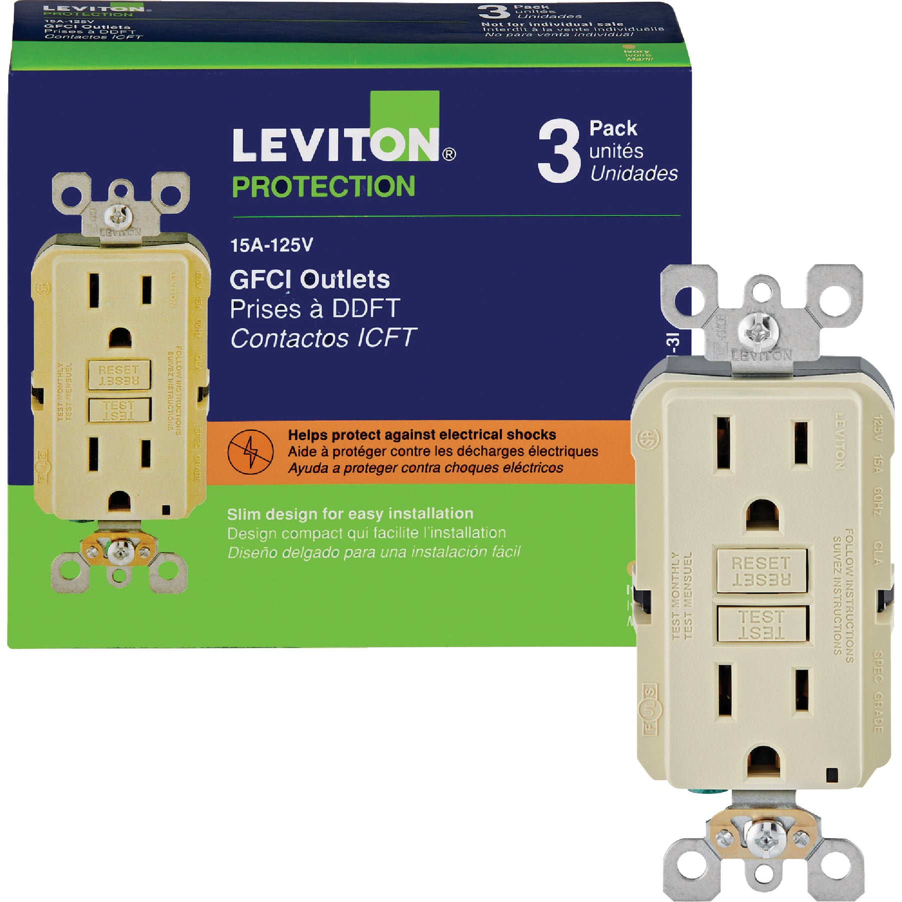 Leviton GFNT1-3I receptacles - View #3