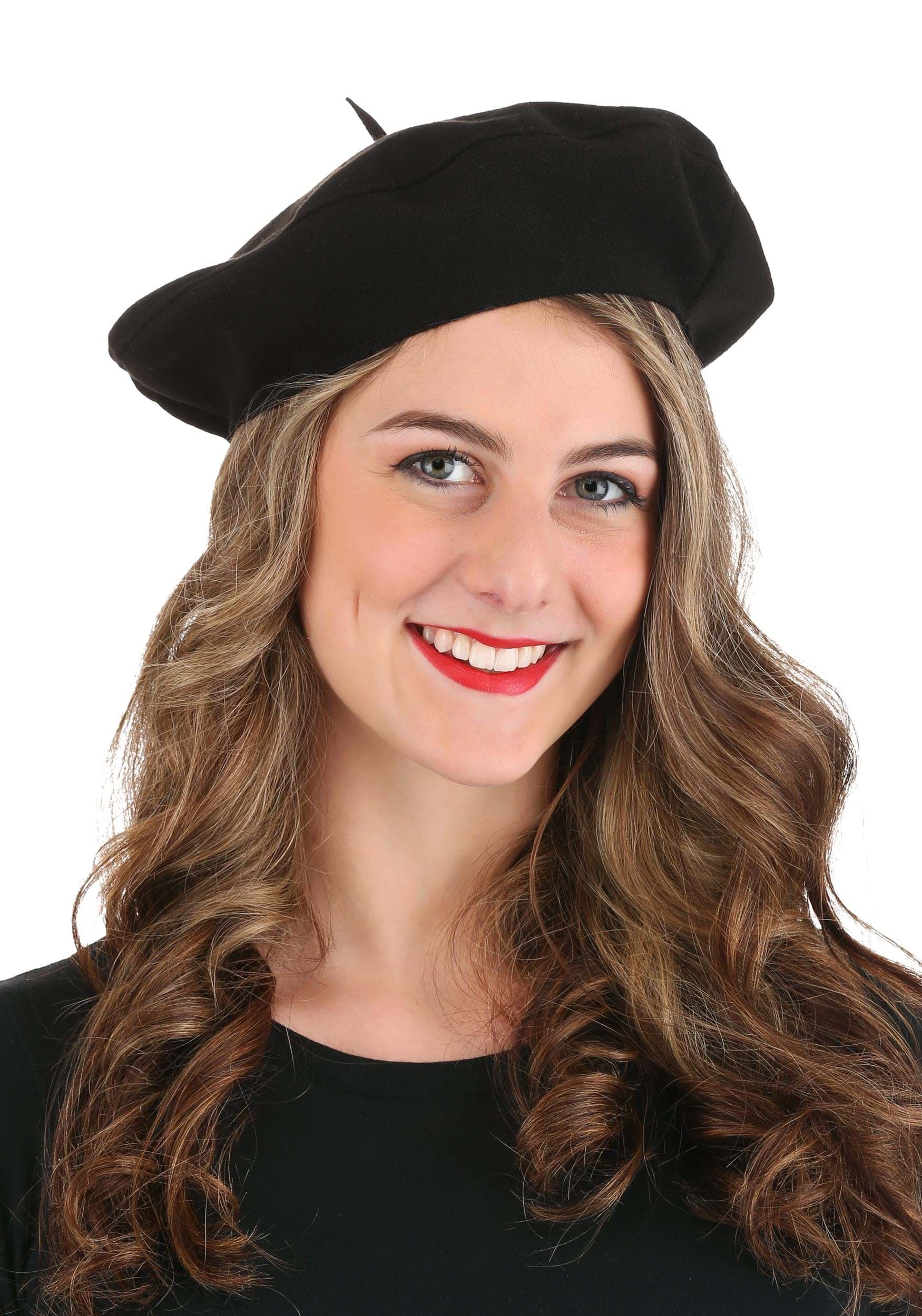 HalloweenCostumes.com FUN1923-ST FUN Costumes Black Beret Accessory Standard