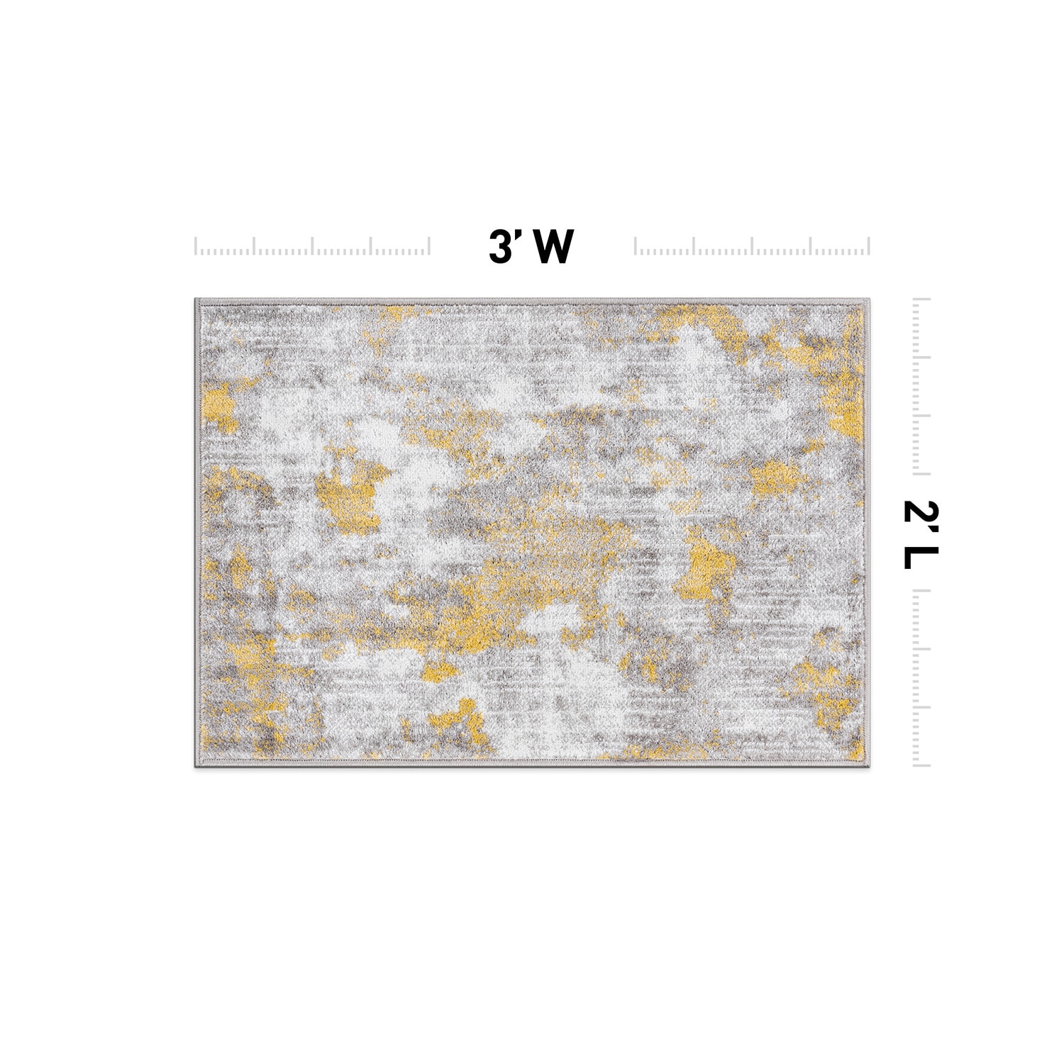 World Rug Gallery 934YELLOW2X3 rugs - View #3