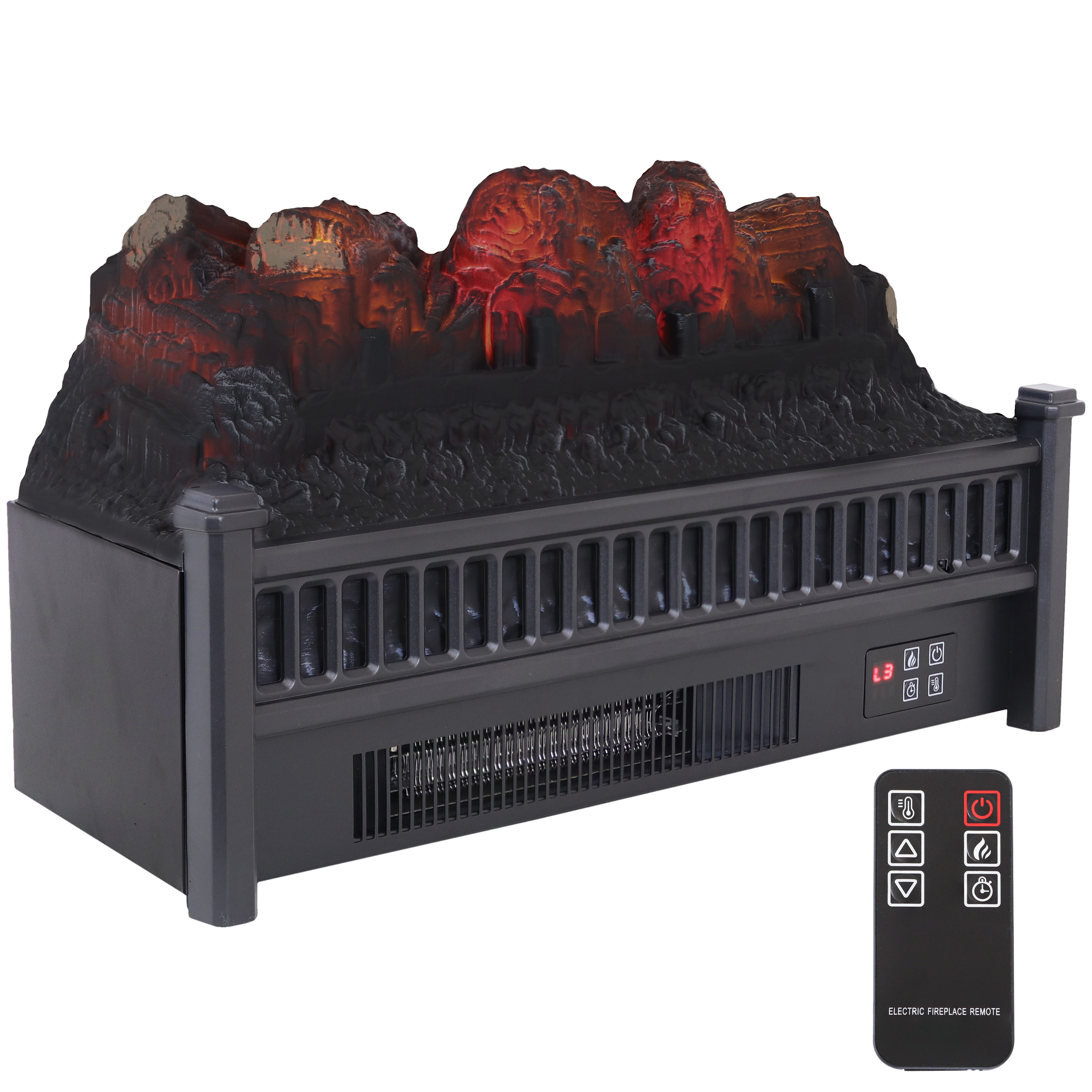 Sunnydaze Decor ZHS-449 23-Inches Black Electric Fireplace Insert