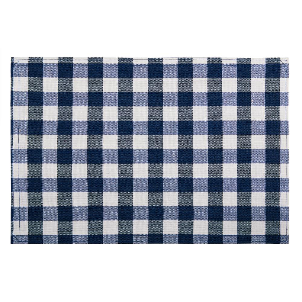 Achim 4-Pack Navy Polyester Rectangle Placemats in the Serveware ...