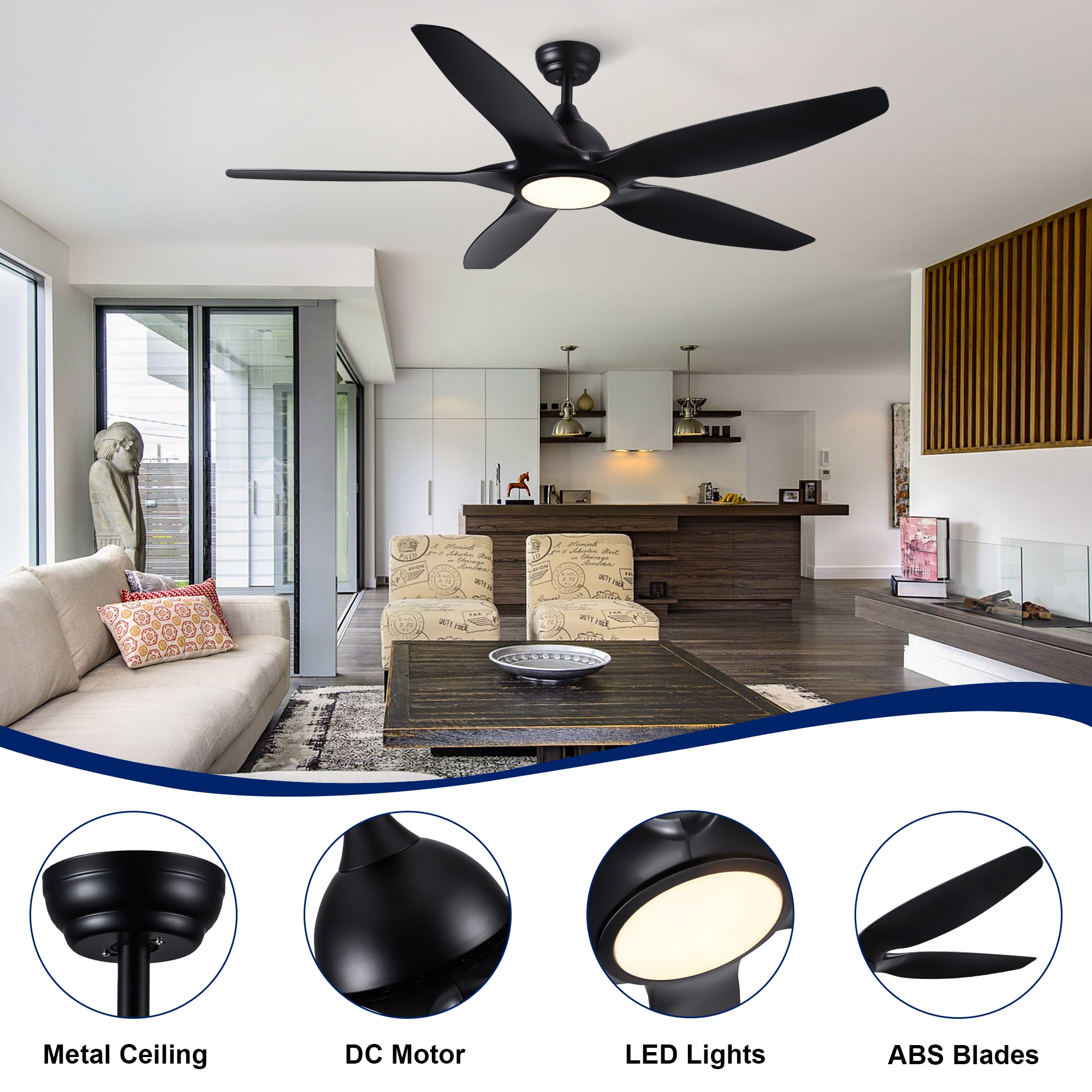 YUHAO LSDC1015BK602 Ceiling-Fans - View #4