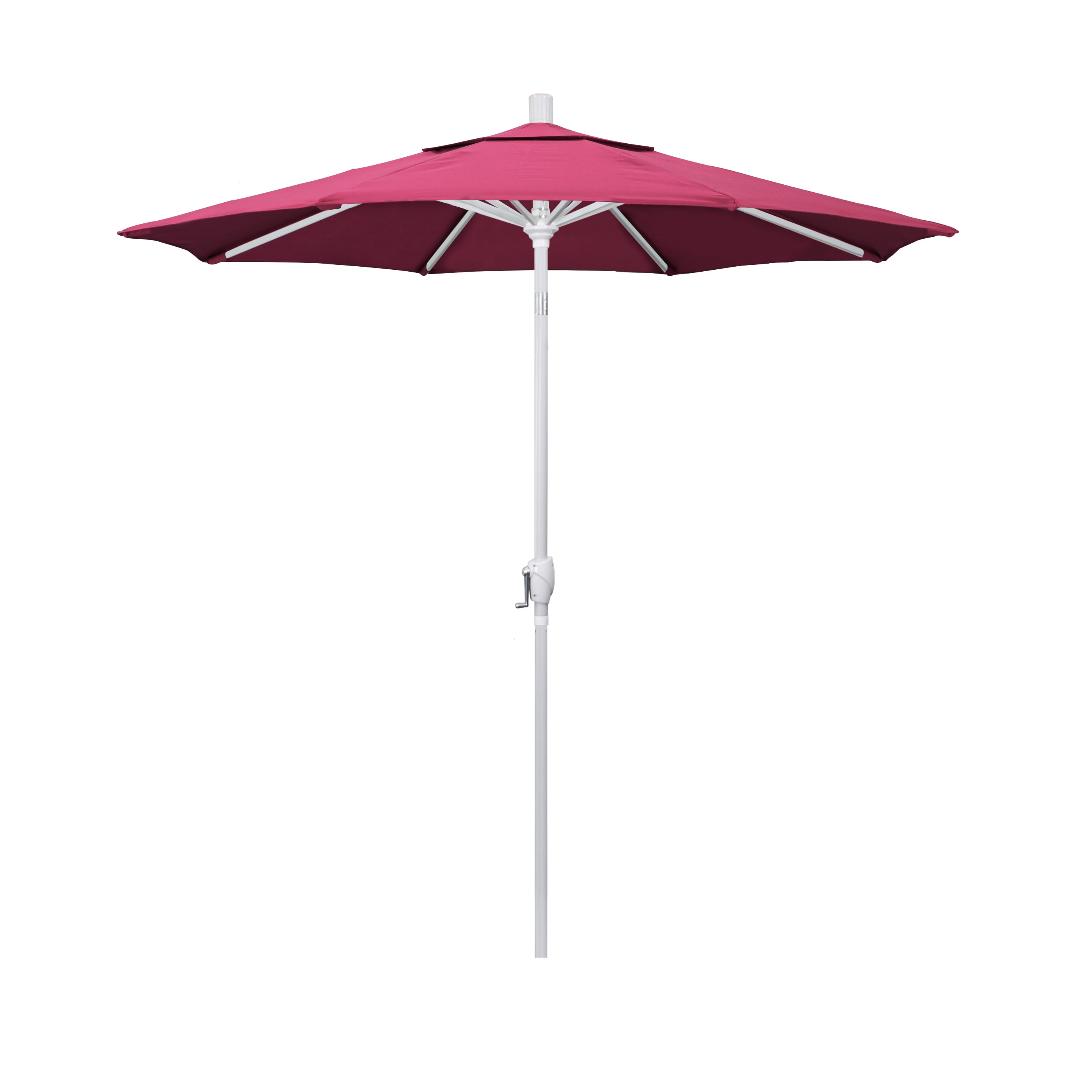 California Umbrella GSPT758170-5462 7.5-ft Aluminum Pink Push-button Tilt Market Patio Umbrella