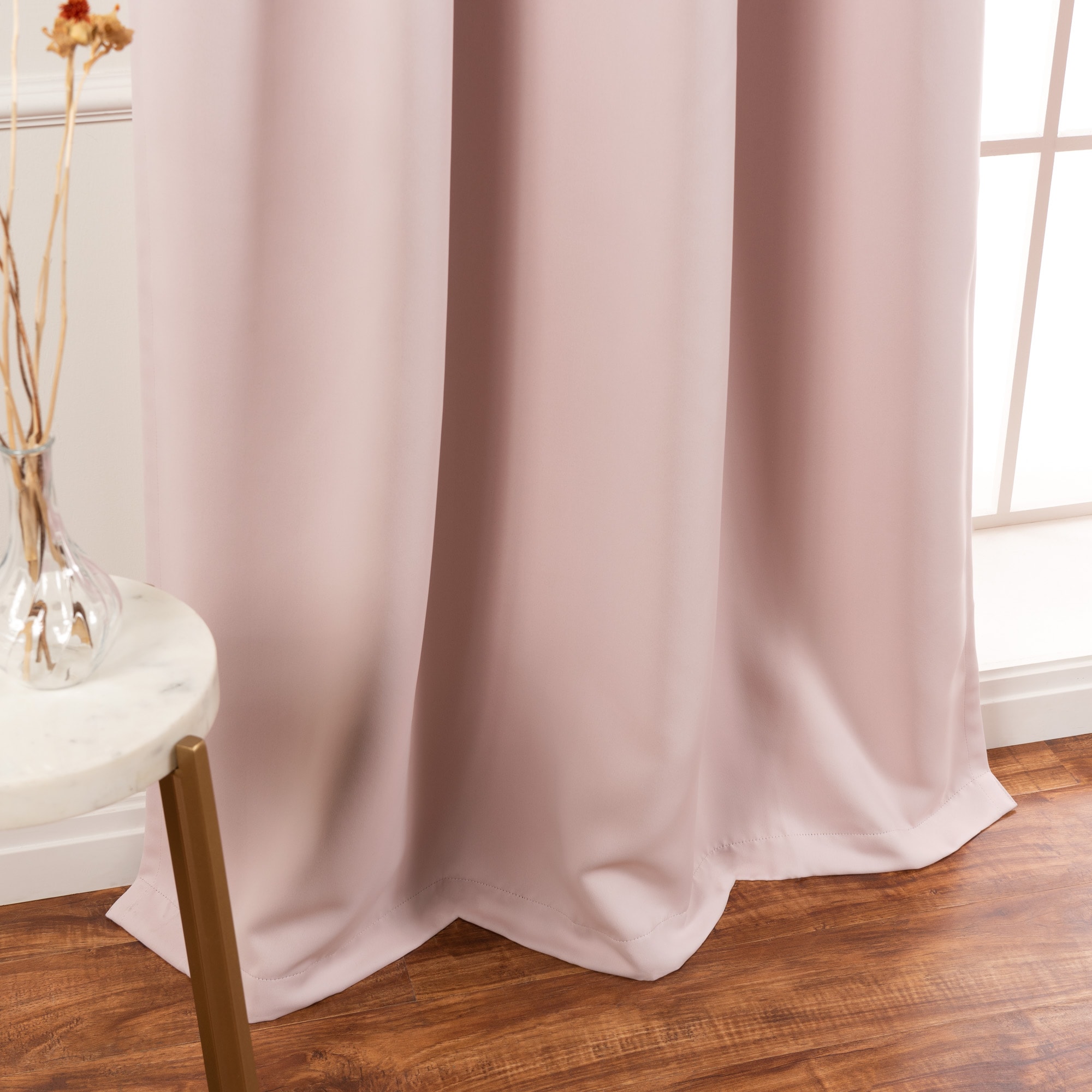 Best Home Fashion SOLID-96-BABYPINK curtains - View #4