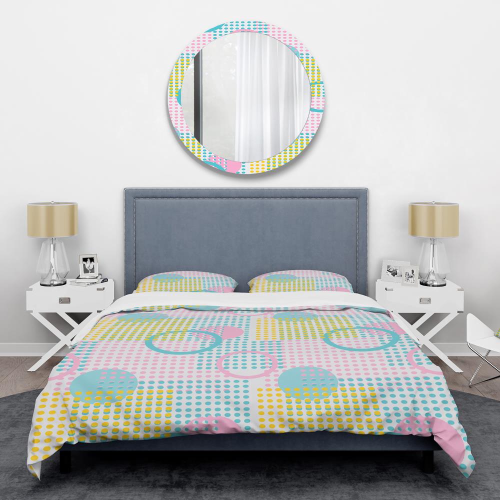 Designart BED24098-T 3 -Piece Blue Twin Duvet cover Set