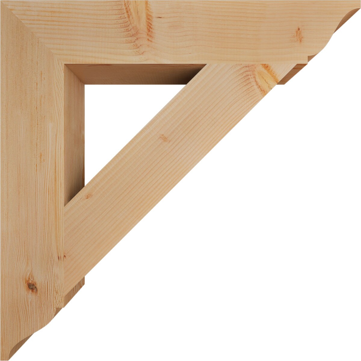 Ekena Millwork BKT06X34X34TRA01SDF Exterior-Brackets-Braces - View #3