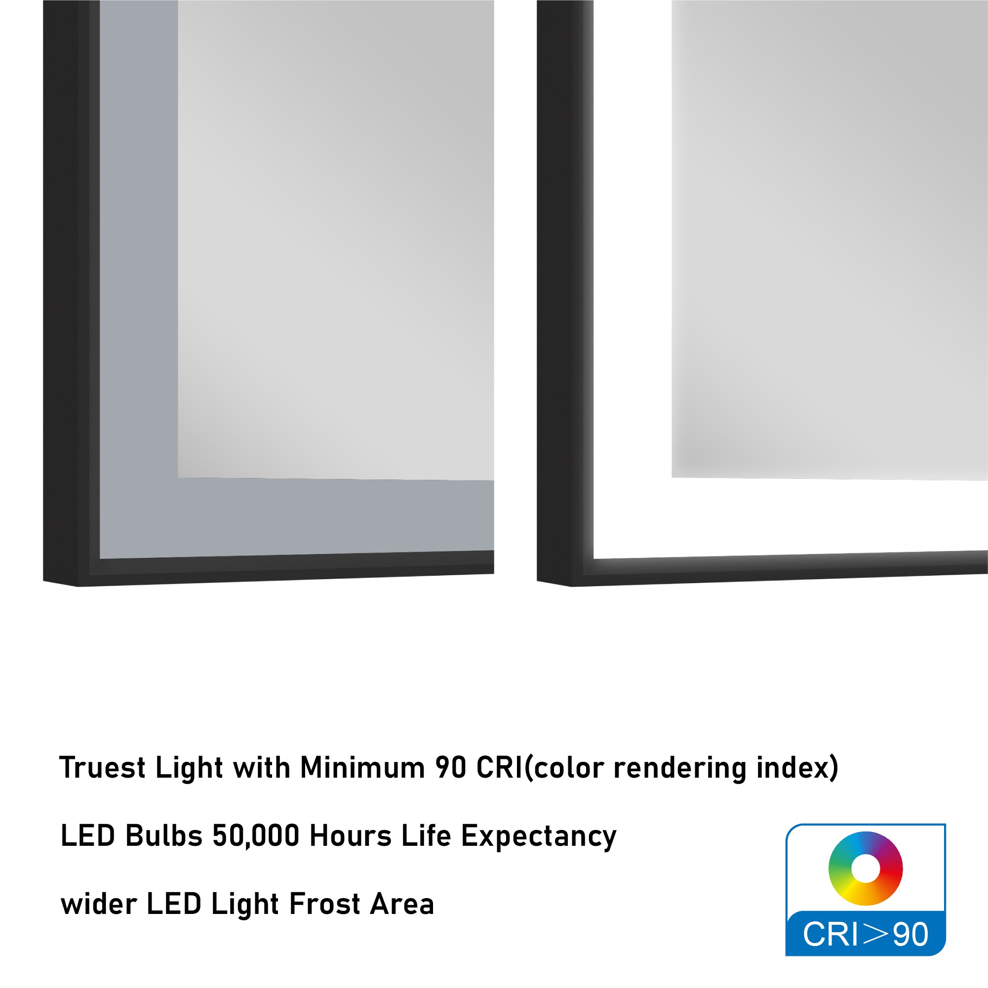 Forclover FLW-ER4836B Framed-Bath-Mirrors - View #11