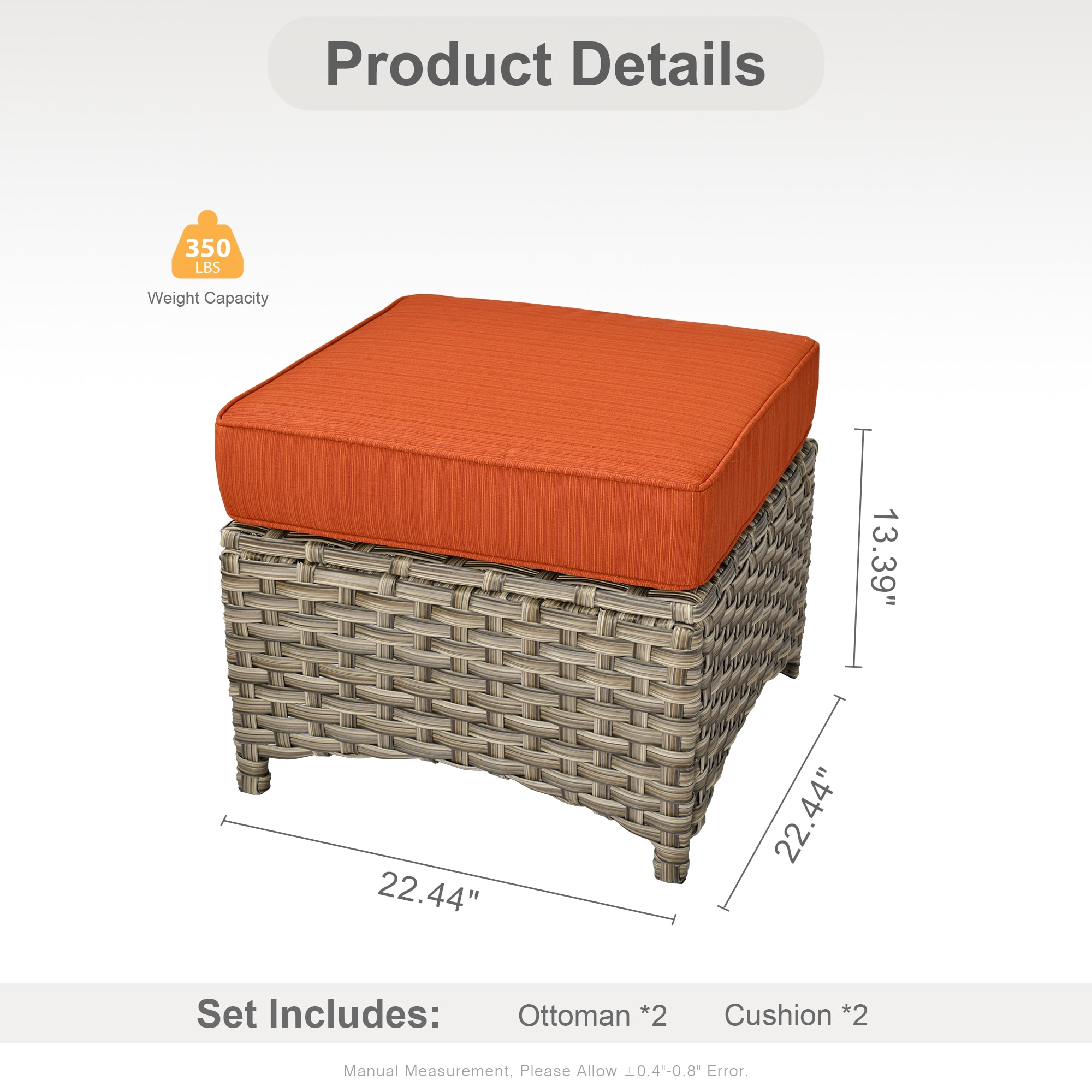 weaxty HMBPAD800-4 Stools-Ottomans - View #3