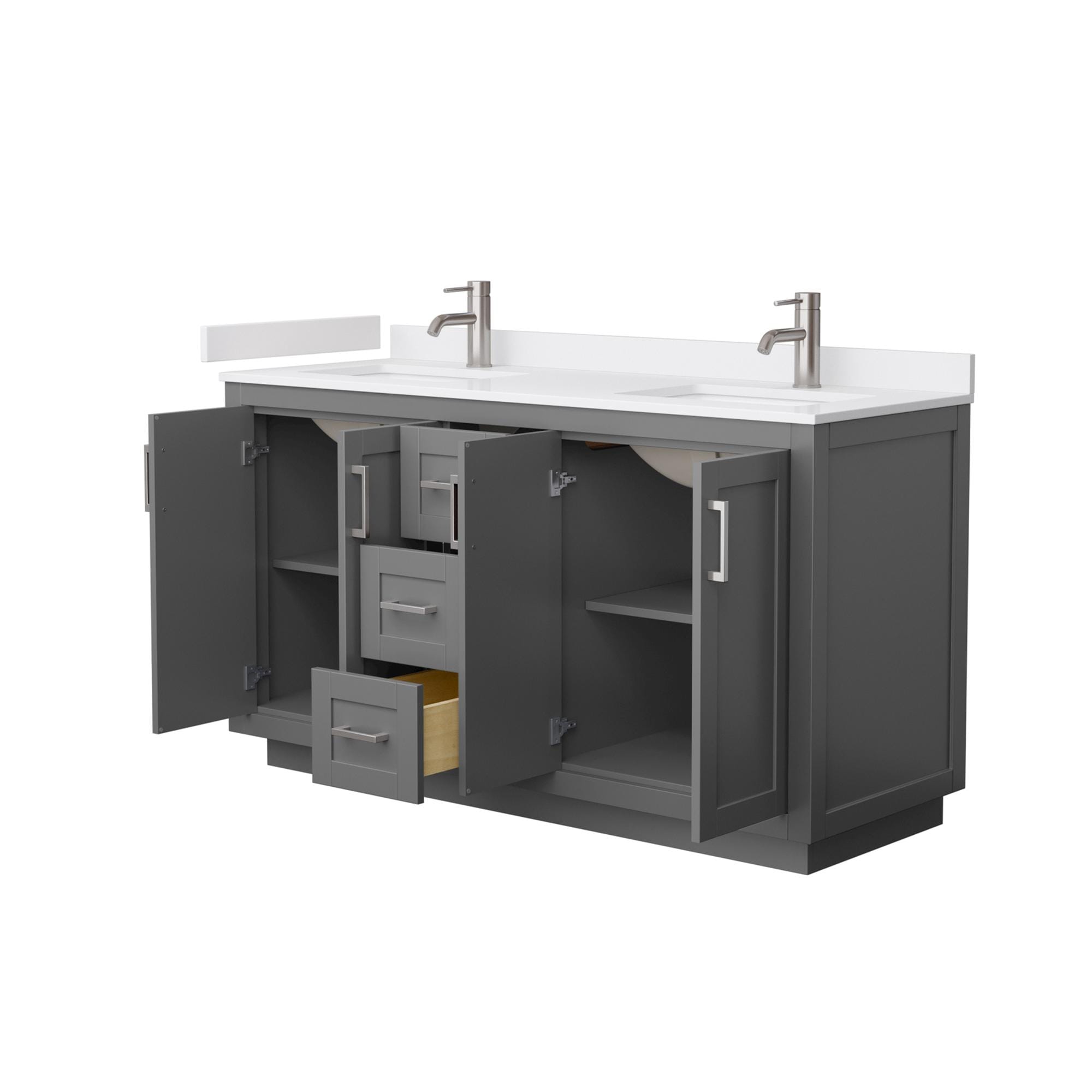 Wyndham Collection WCF292960DKGWCUNSMXX Bath-Vanity-Combo - View #3