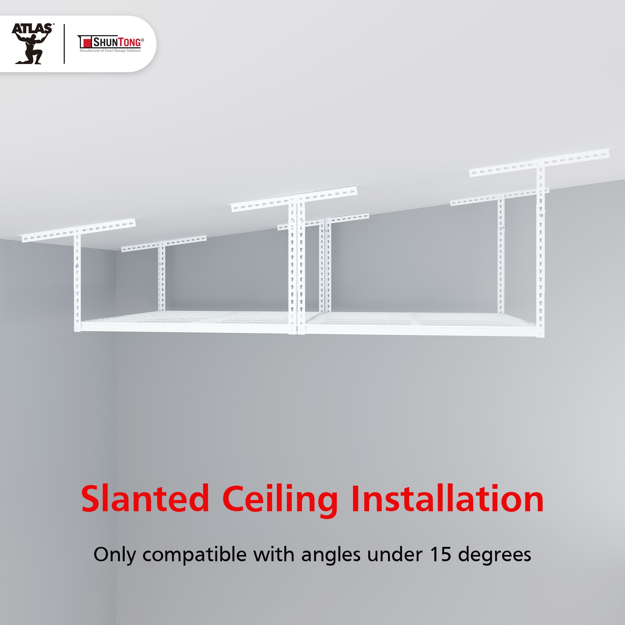 Shuntong AT-OH48PRO-WH Overhead-Garage-Storage - View #8