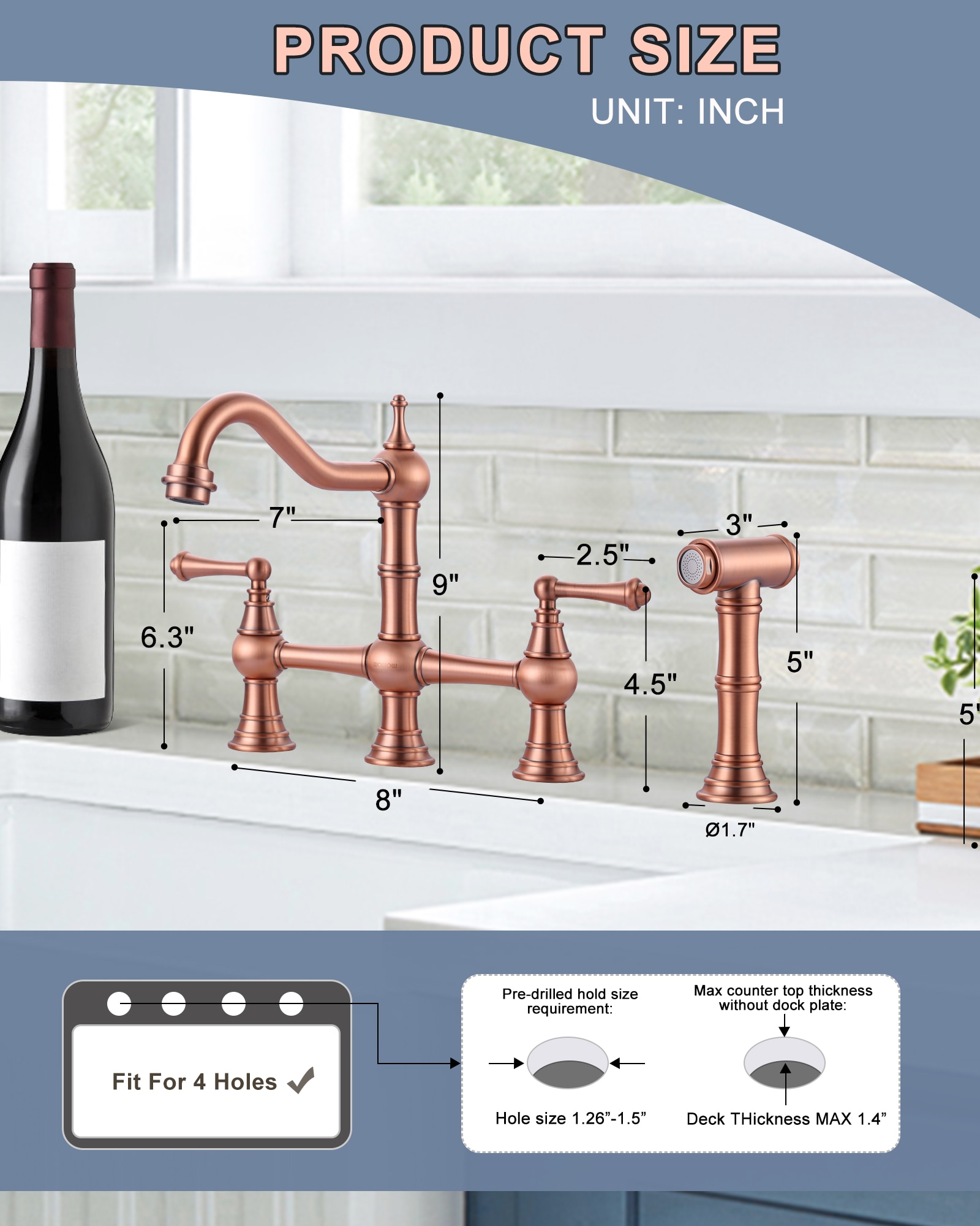 WOWOW 23115A1BR Kitchen-Faucets - View #6