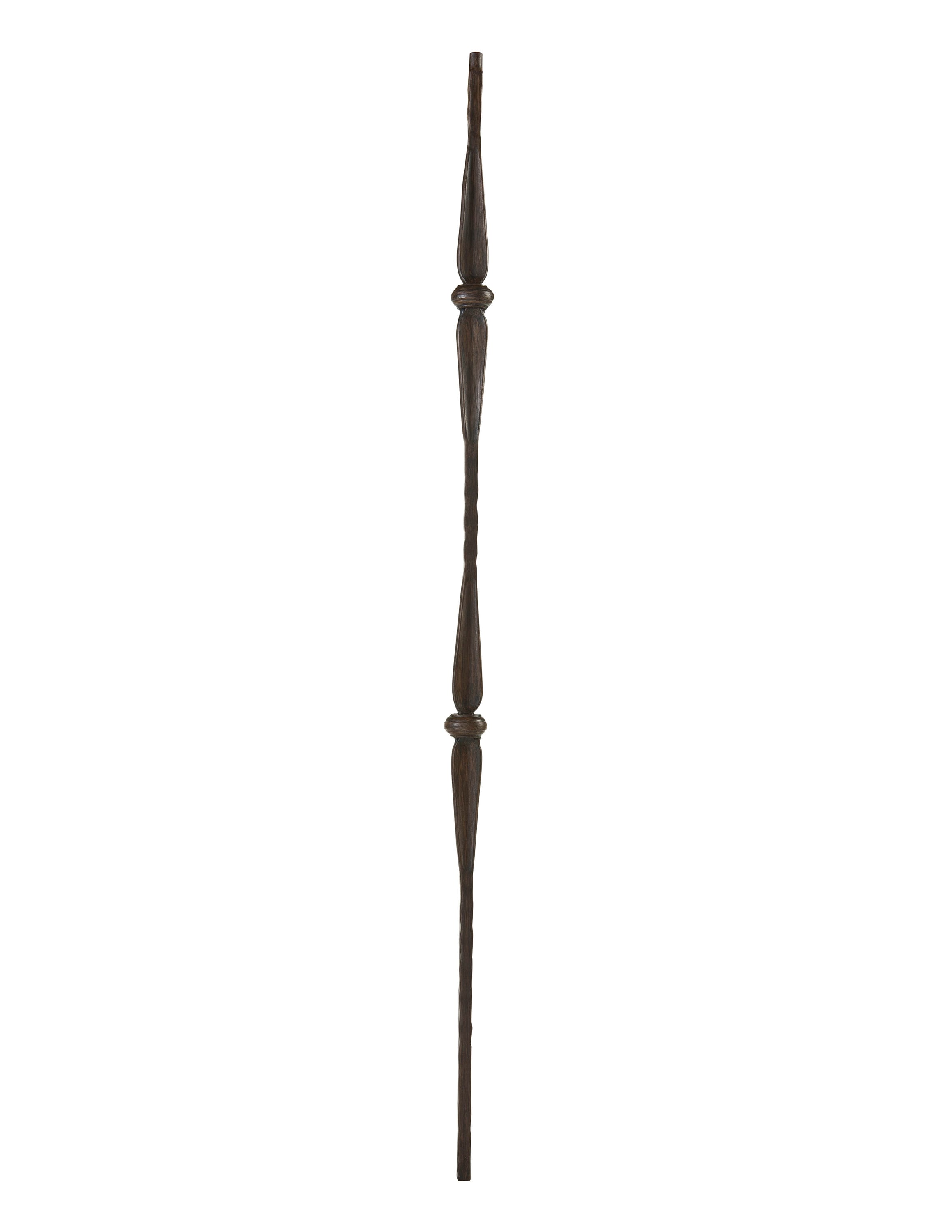 Crown Heritage 4583502RB44 44-in x 1.6875-in Oil Rubbed Bronze Wrought Iron Pin Top Double Knuckle Stair Baluster