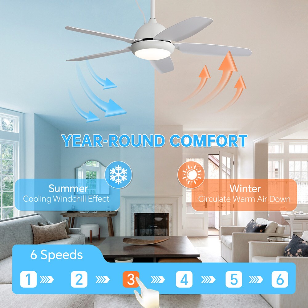 Sofucor LW-52K332-WH-WH Ceiling-Fans - View #9