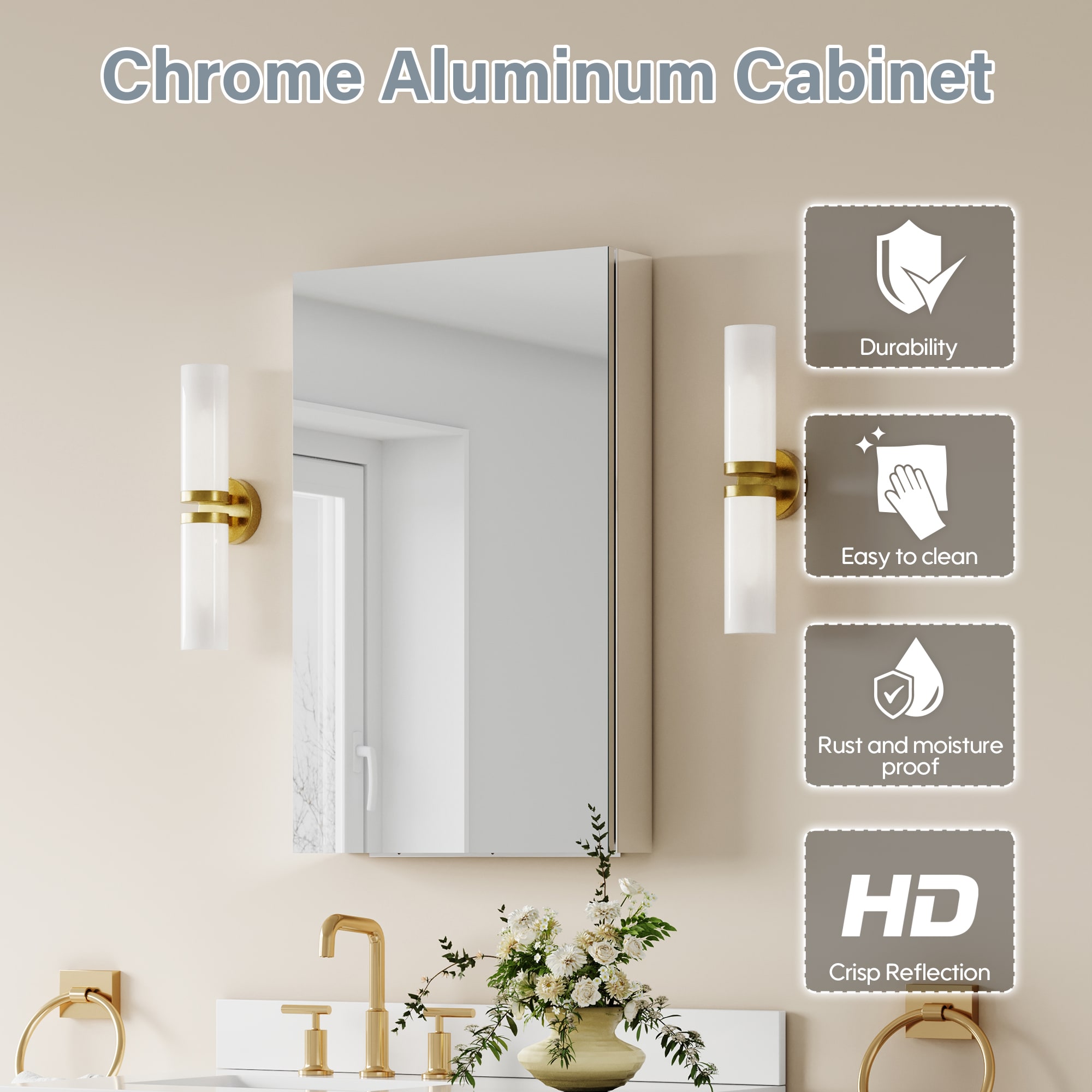 CALVON CAH-ZR2032 Bathroom-Medicine-Cabinets - View #4
