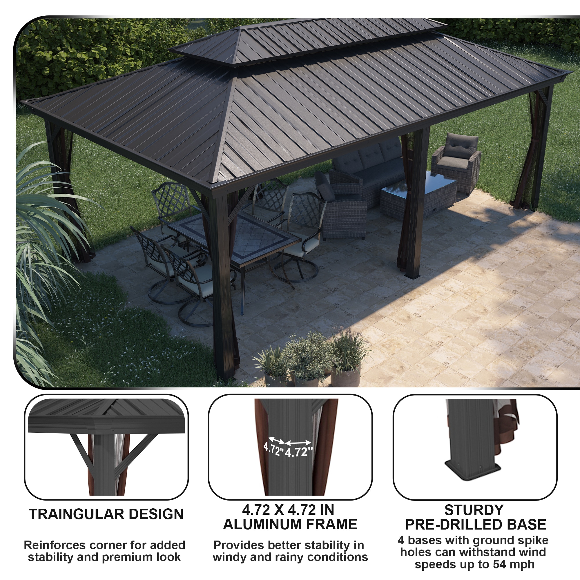 Dimakai DK-A0166525 Wood-Resin-Gazebos - View #5