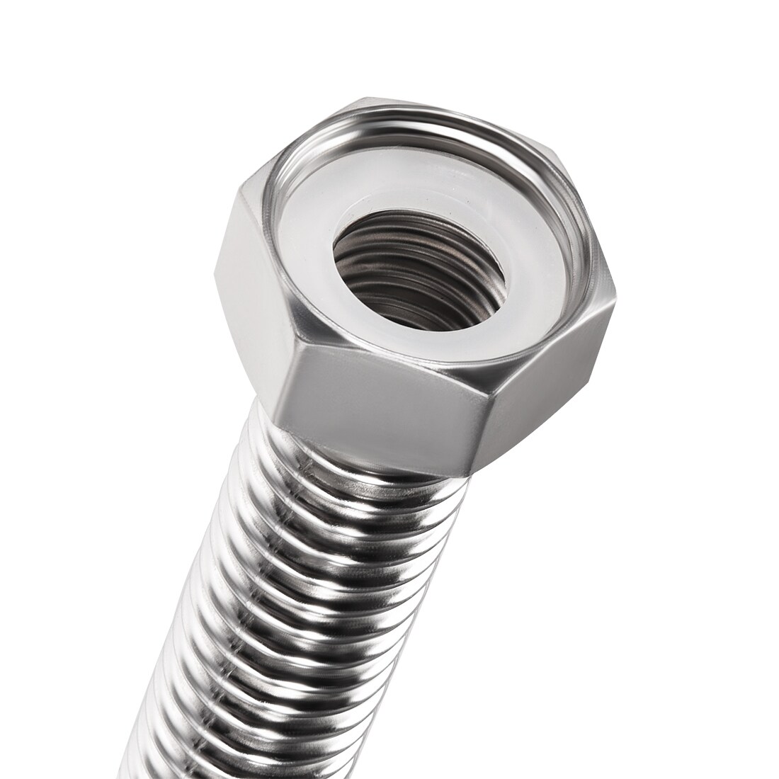 Unique Bargains Corrugated Stainless Steel Flexible Water Line 3.9Inch ...