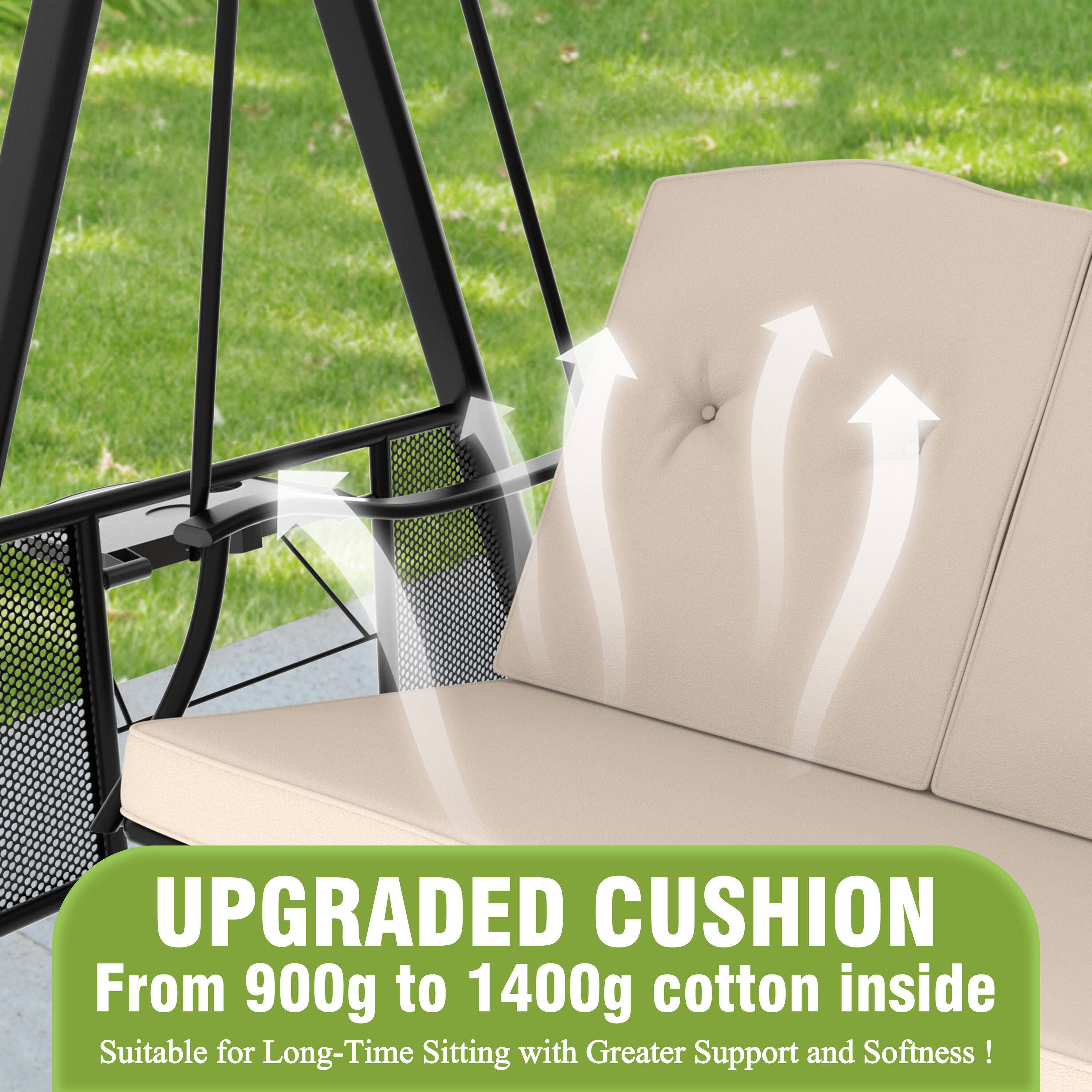 VEIKOUS PG0210-02W-19 Swing-Gliders - View #3