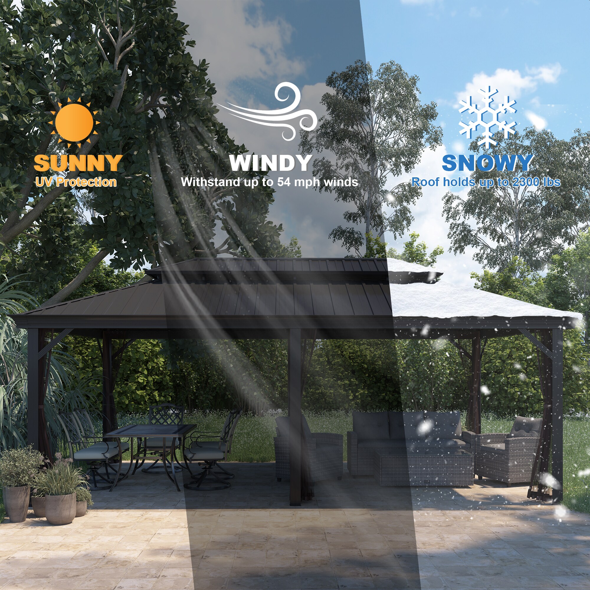 Mondawe MOA016-6 Wood-Resin-Gazebos - View #7