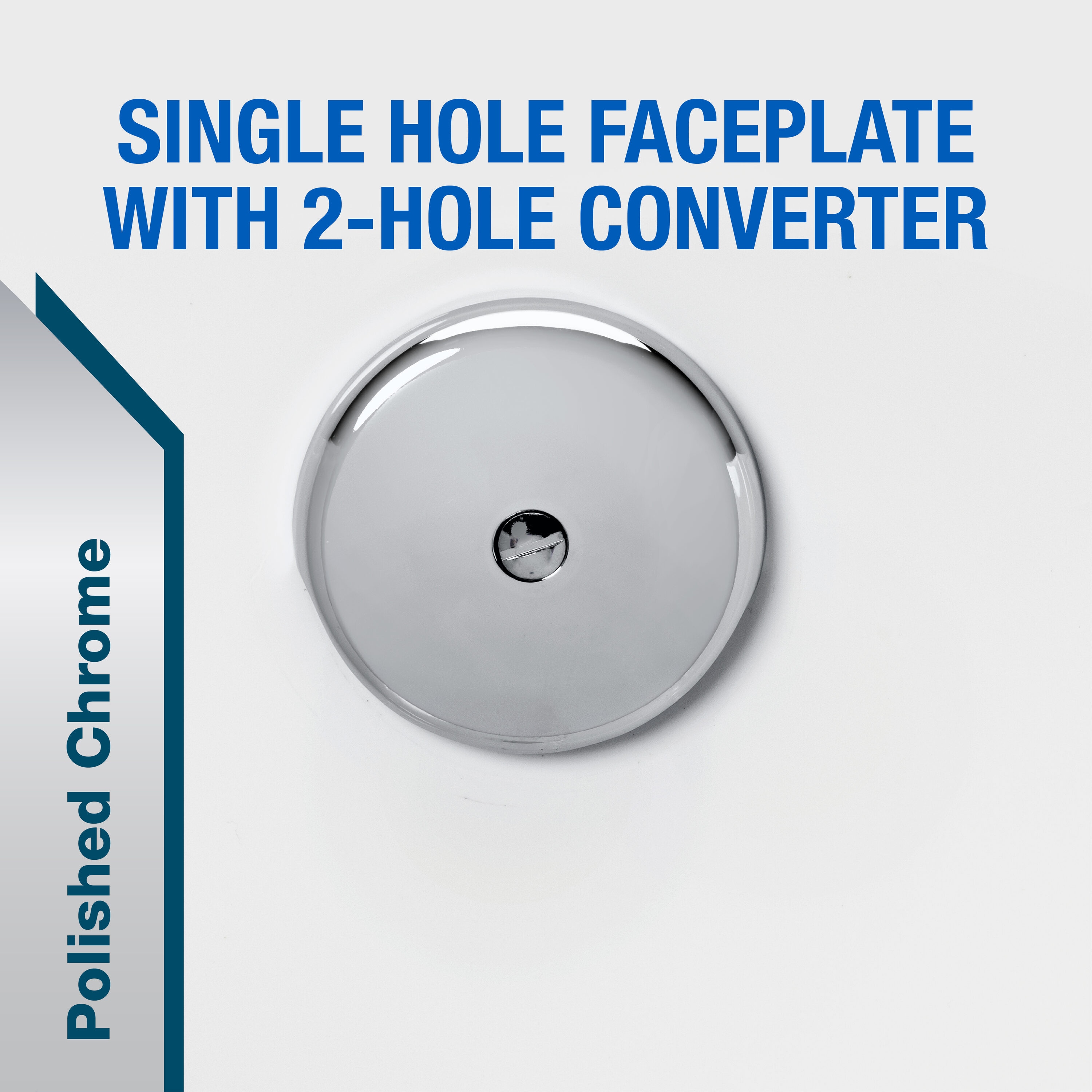 Dearborn 1000000509 Bathtub Face Plate with Screw - Polished Chrome