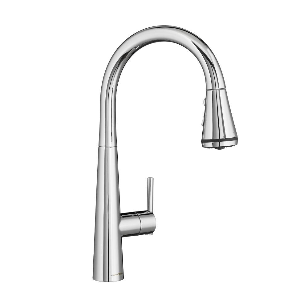 American Standard 4932300.002 Edgewater Polished Chrome Double Handle Deck-mount Pull-down Kitchen Faucet with Sprayer