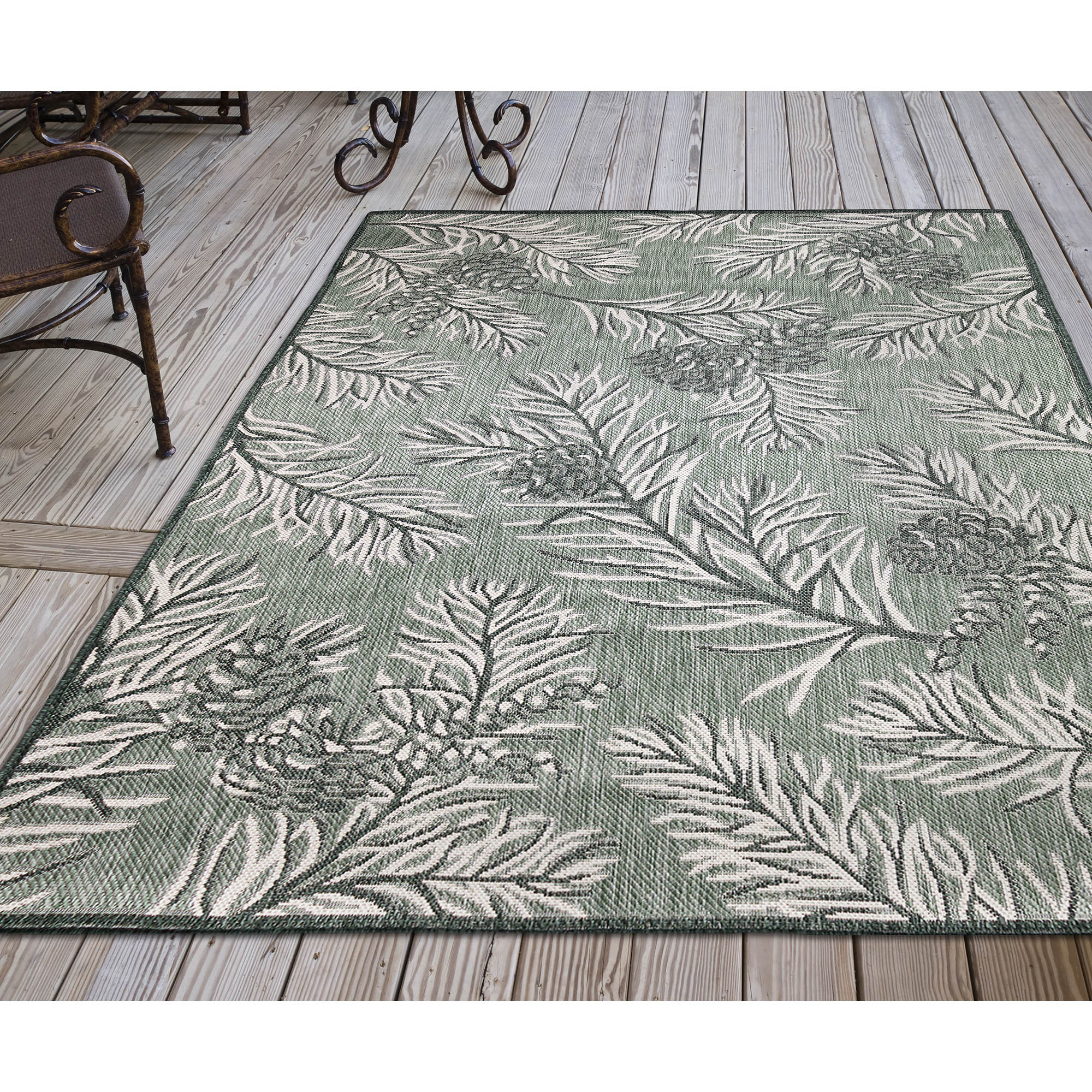 Liora Manne MAU45822212 Malibu 3 x 5 (ft) Loomed Polypropylene Neutral Rectangular Indoor/Outdoor Abstract Coastal Area rug