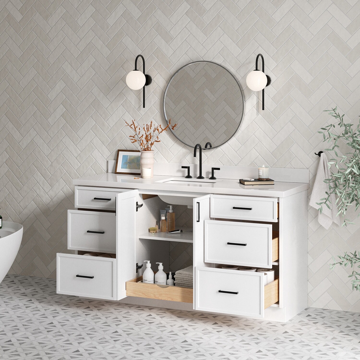 ARIEL K67WQRVOWHT Bath-Vanity-Combo - View #3