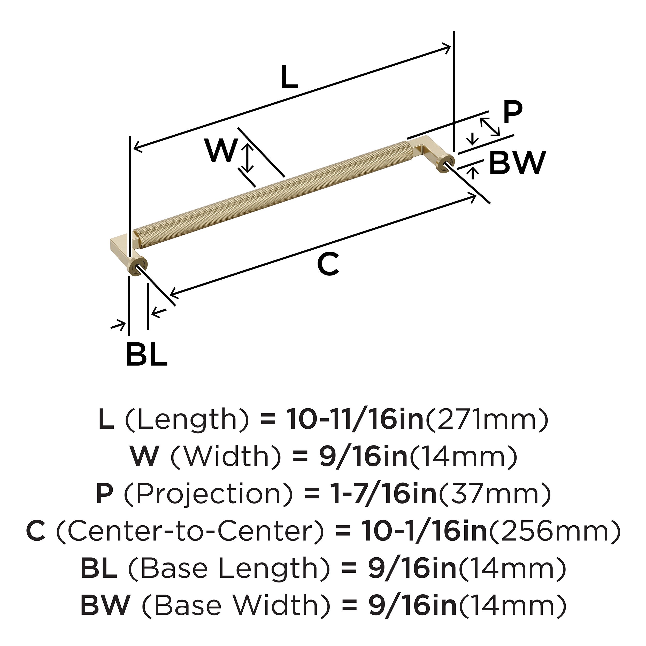 Amerock BP37628BBZ Cabinet-Pulls - View #4