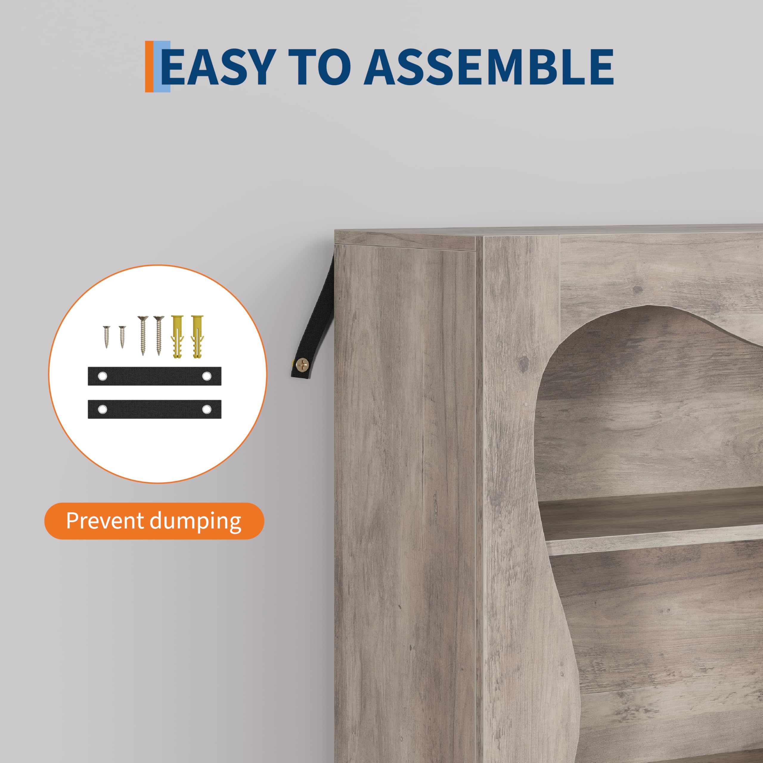 GarveeLife CLJ-4QLHW4ZH0W1A bookcases - View #5