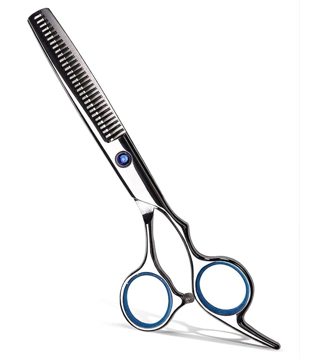 Oyezvary  Professional Hair Thinning Scissors 6 Point 5 Inch Japanese Stainless Steel Texturizing Shears for Salon Home Use Ergonomic Offset Grip