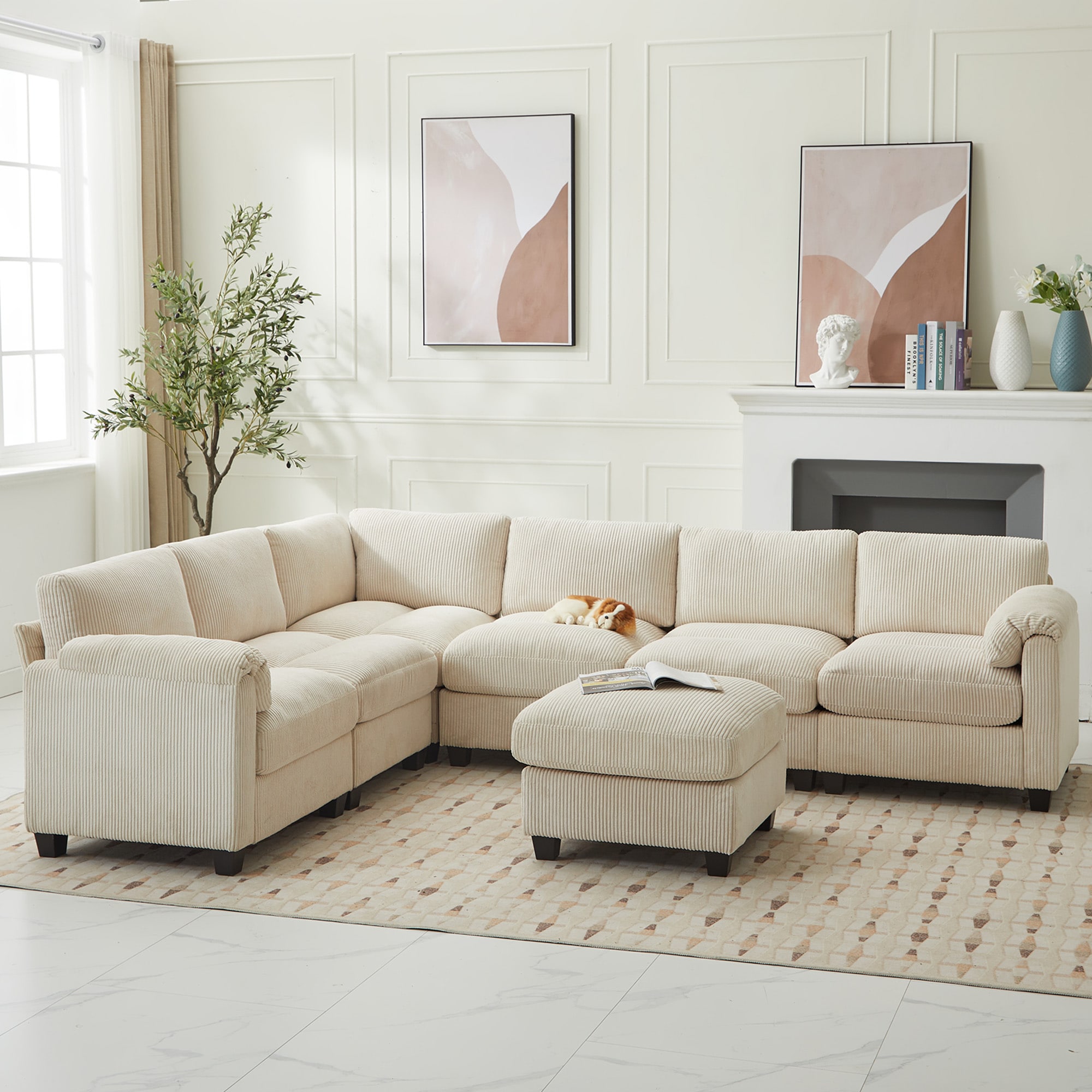 JEAREY DSRSF-WH-SR Sofas-Loveseats - View #2