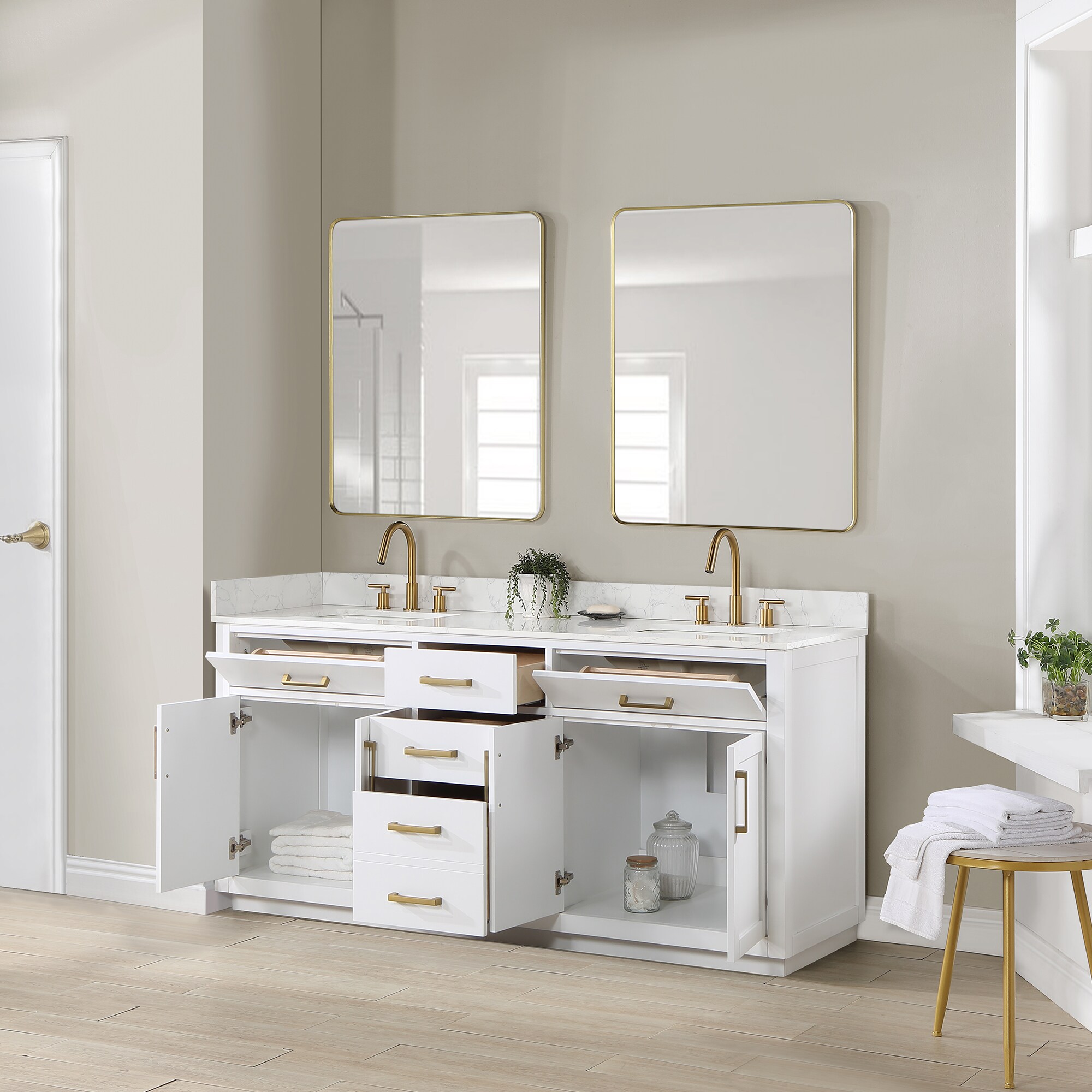 Altair 557072-WH-GW Bath-Vanity-Combo - View #3